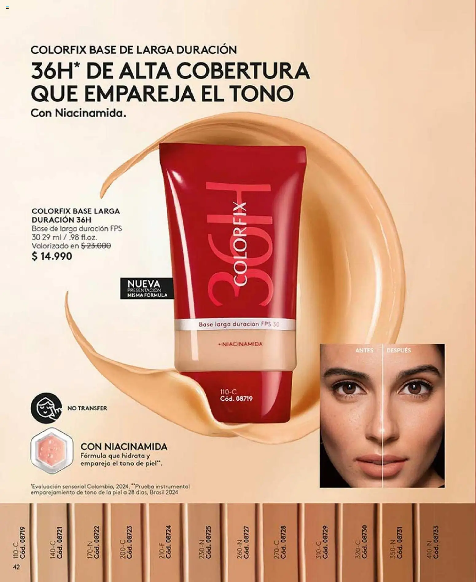 Catálogo Ésika Campaña 1 │ válido desde el 01.01.2026 | Página: 42 | Productos: Base