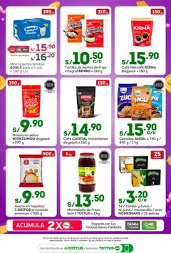 Catálogo Tottus válido desde 14.08.2025 | Página: 3 | Productos: Café, Té, Cereales, Mermelada