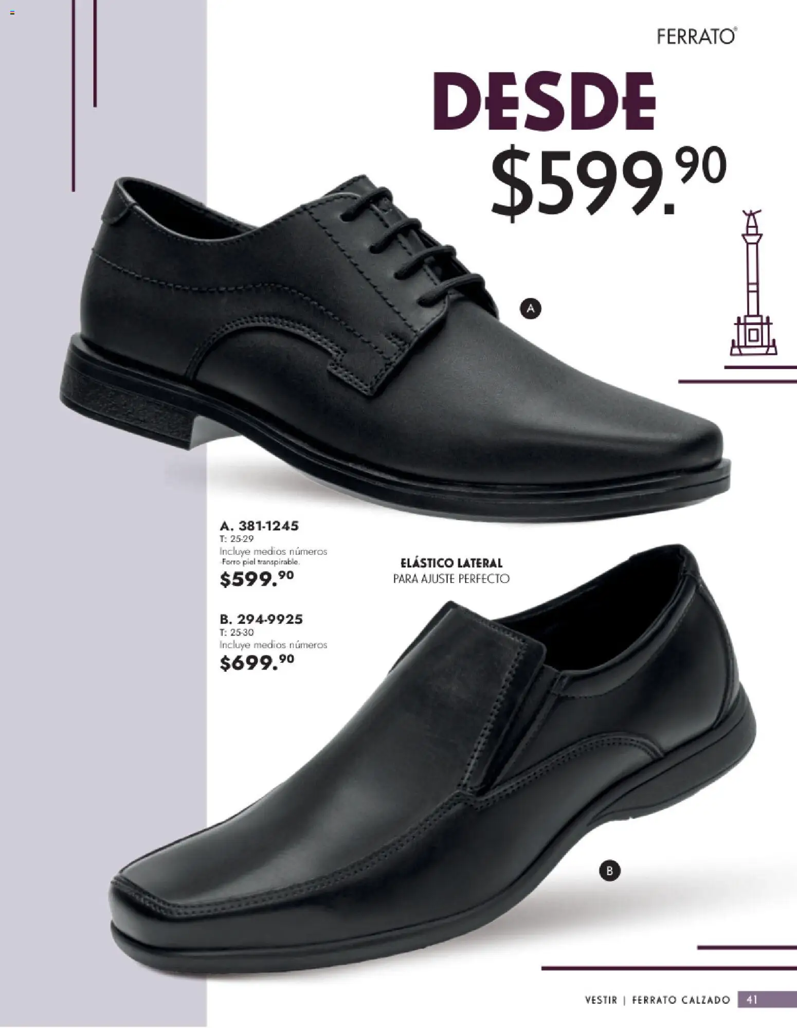 Nuevas ofertas de Andrea válidas en toda la República Mexicana desde el 25.01.2026. ¡Encuentra las mejores ofertas en Andrea catálogo Calzado Caballero! | Página: 41