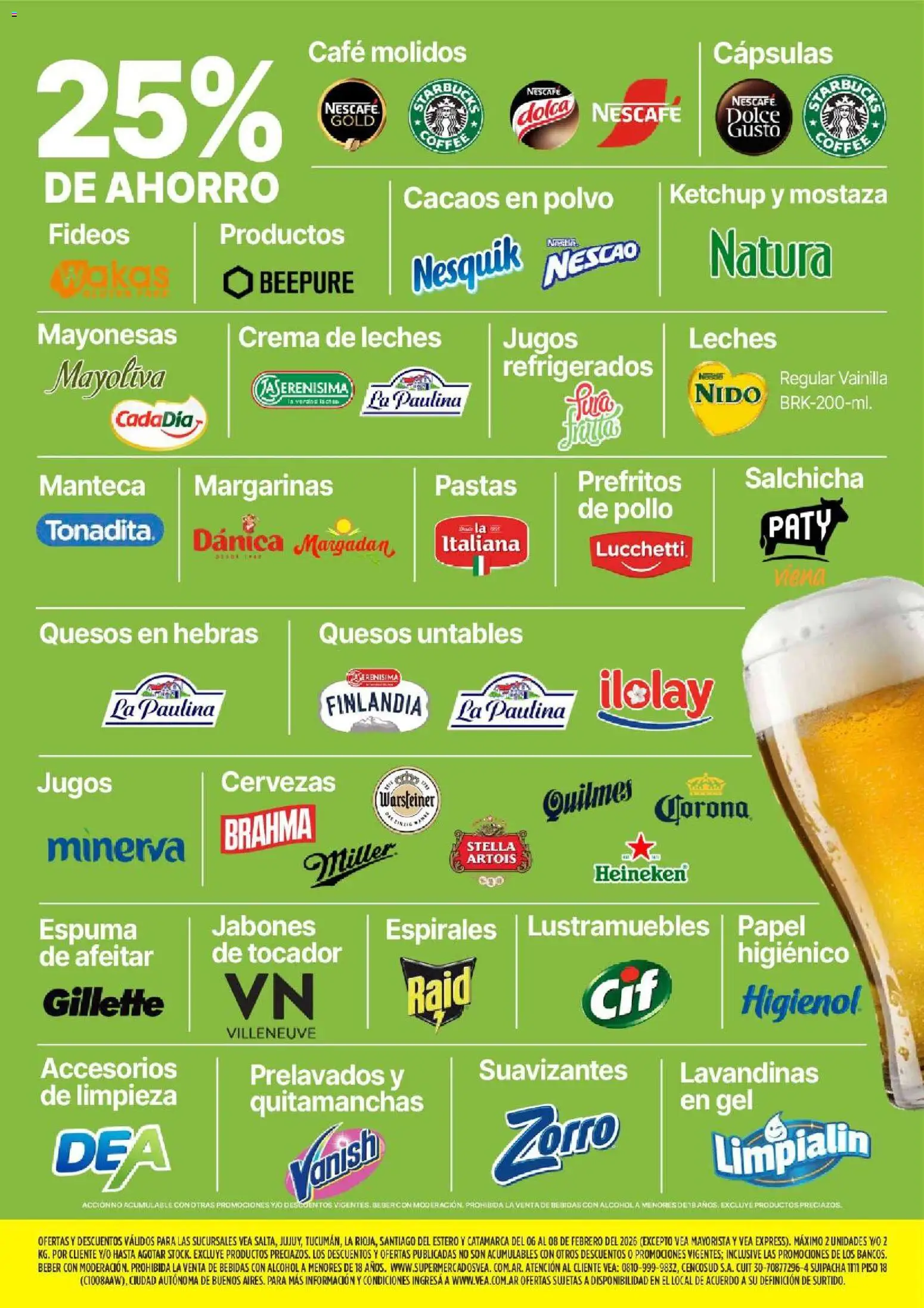 Vea - Oferta fin de semana │ válido desde el 13.02.2026 | Página: 4 | Productos: Ketchup, Espuma, Manteca, Café