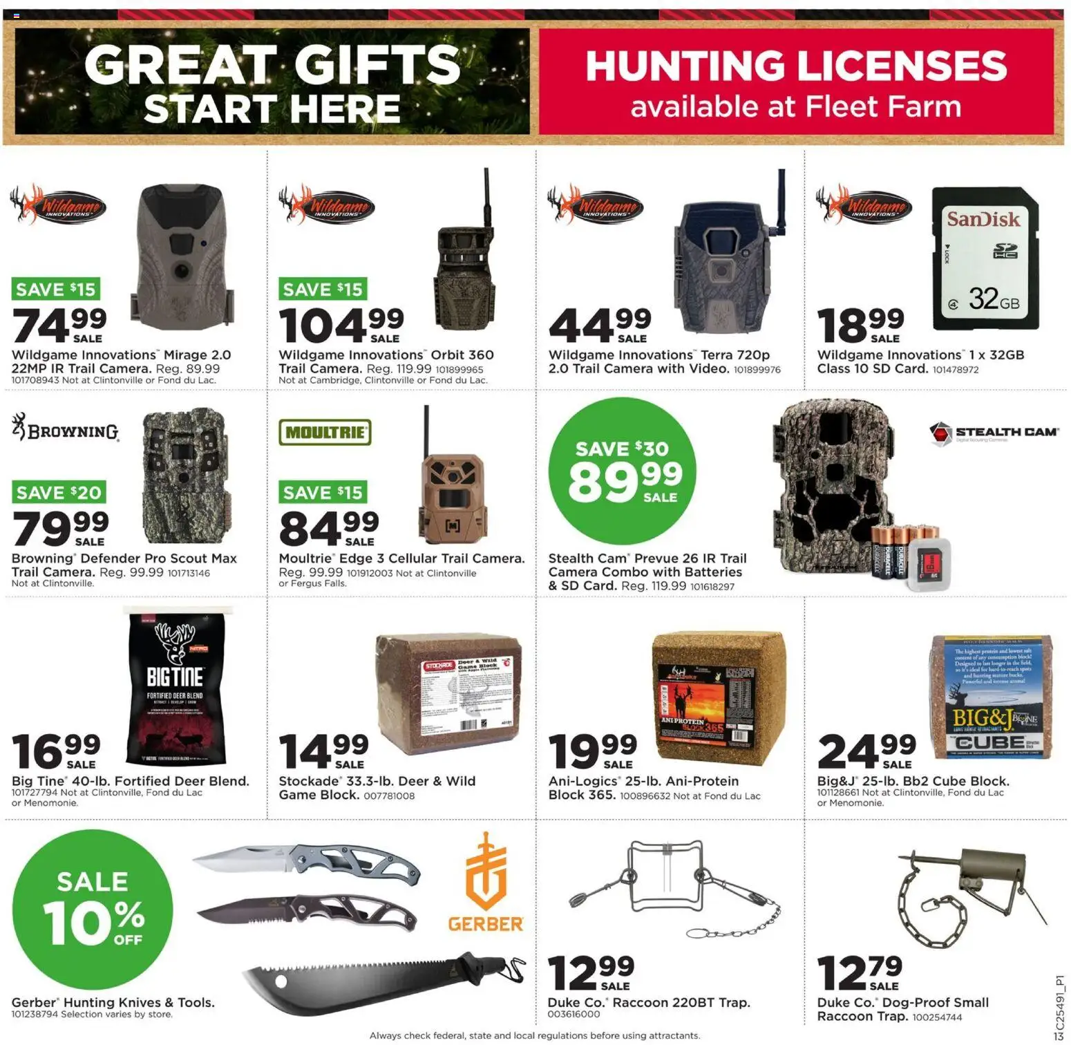 Mills Fleet Farm Weekly Ad - valid from 04.12.2025 | Page: 16 | Products: Salt, Camera, Game, Trail Camera