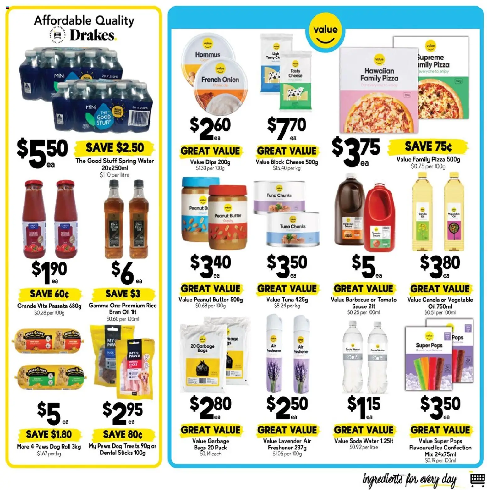 Drakes catalogue - valid from 11.03.2026 | Page: 20 | Products: Butter, Oil, Garbage bags, Rice