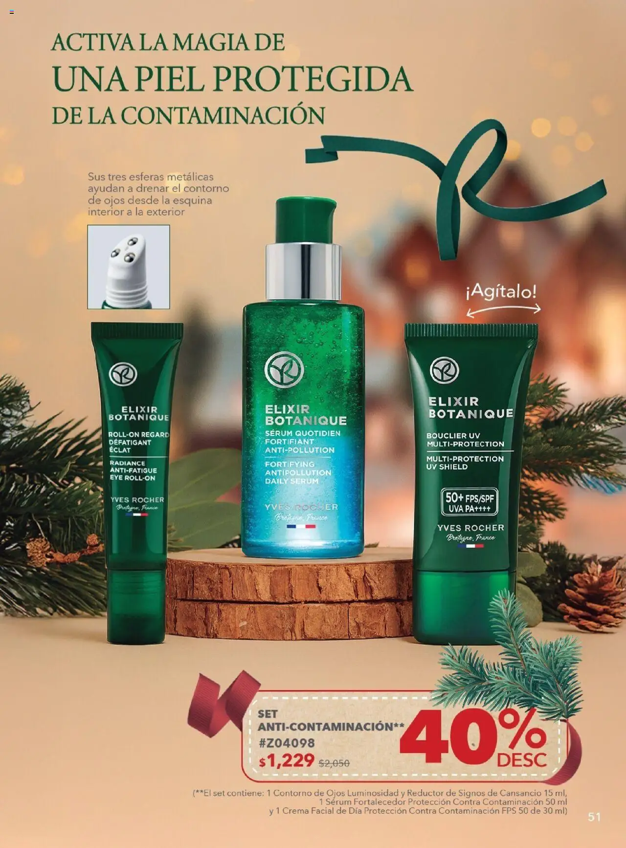 Nuevas ofertas de Yves Rocher válidas en toda la República Mexicana desde el 28.10.2025. ¡Encuentra las mejores ofertas en Yves Rocher - Campaña 15 2025! | Página: 51 | Productos: Serum, Crema, Contorno, Uva