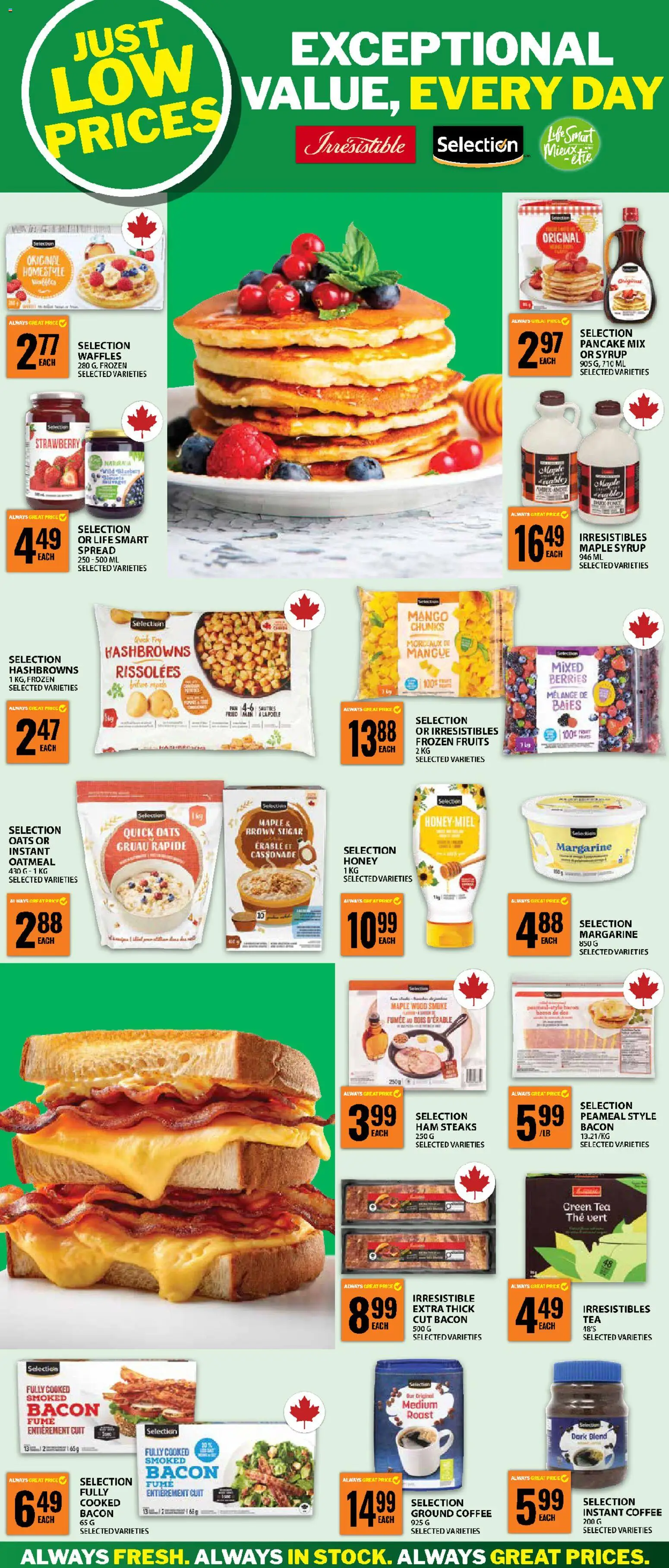 Food Basics flyer valid from 26.02.2026 | Page: 2 | Products: Tea, Coffee, Ham