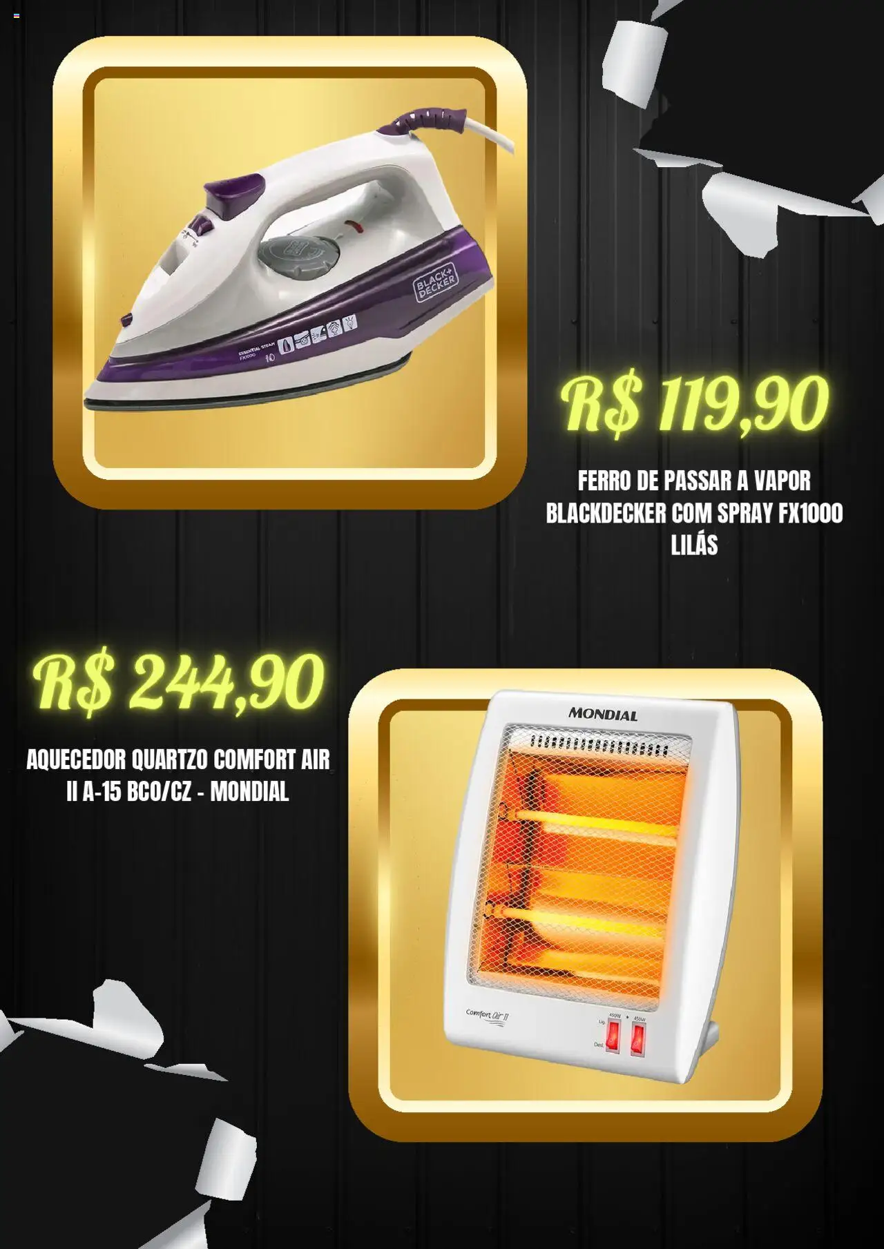 Preçolandia Folheto - válido de 19.08.2025 | Página: 4 | Produtos: Ferro, Ferro de passar, Aquecedor