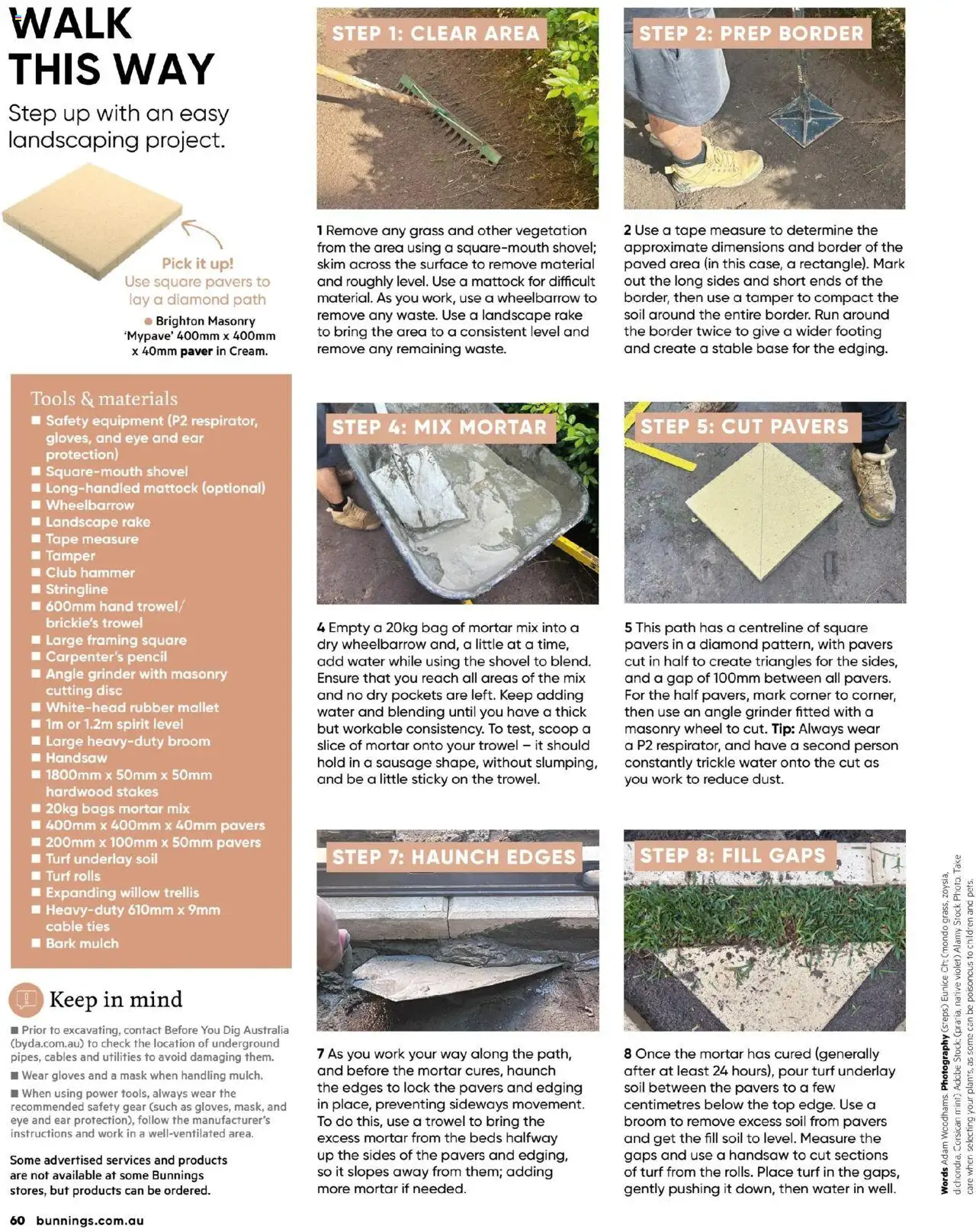 Bunnings Warehouse catalogue - valid from 01.07.2025 | Page: 60 | Products: Shovel, Gloves, Cable, Bag