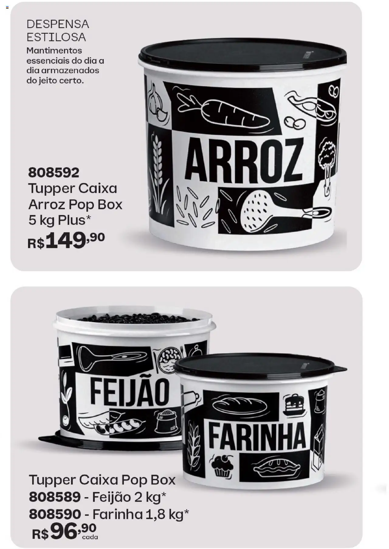 Tupperware Folheto - válido de 01.10.2025 | Página: 24 | Produtos: Feijão, Caixa, Arroz