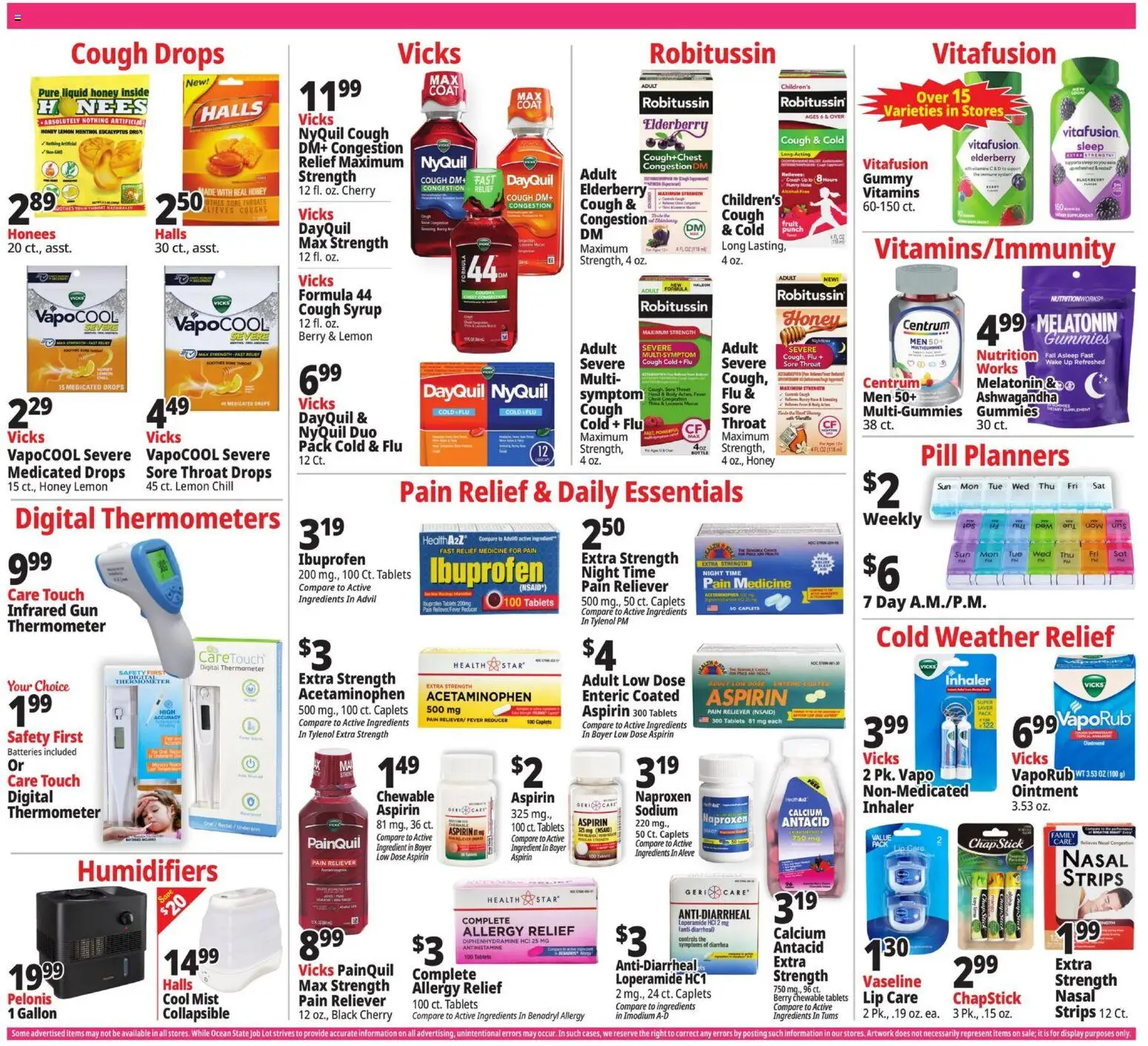Ocean State Job Lot Weekly Ad - valid from 02.04.2026 | Page: 27 | Products: Melatonin, Lemon, Lime, Thermometer