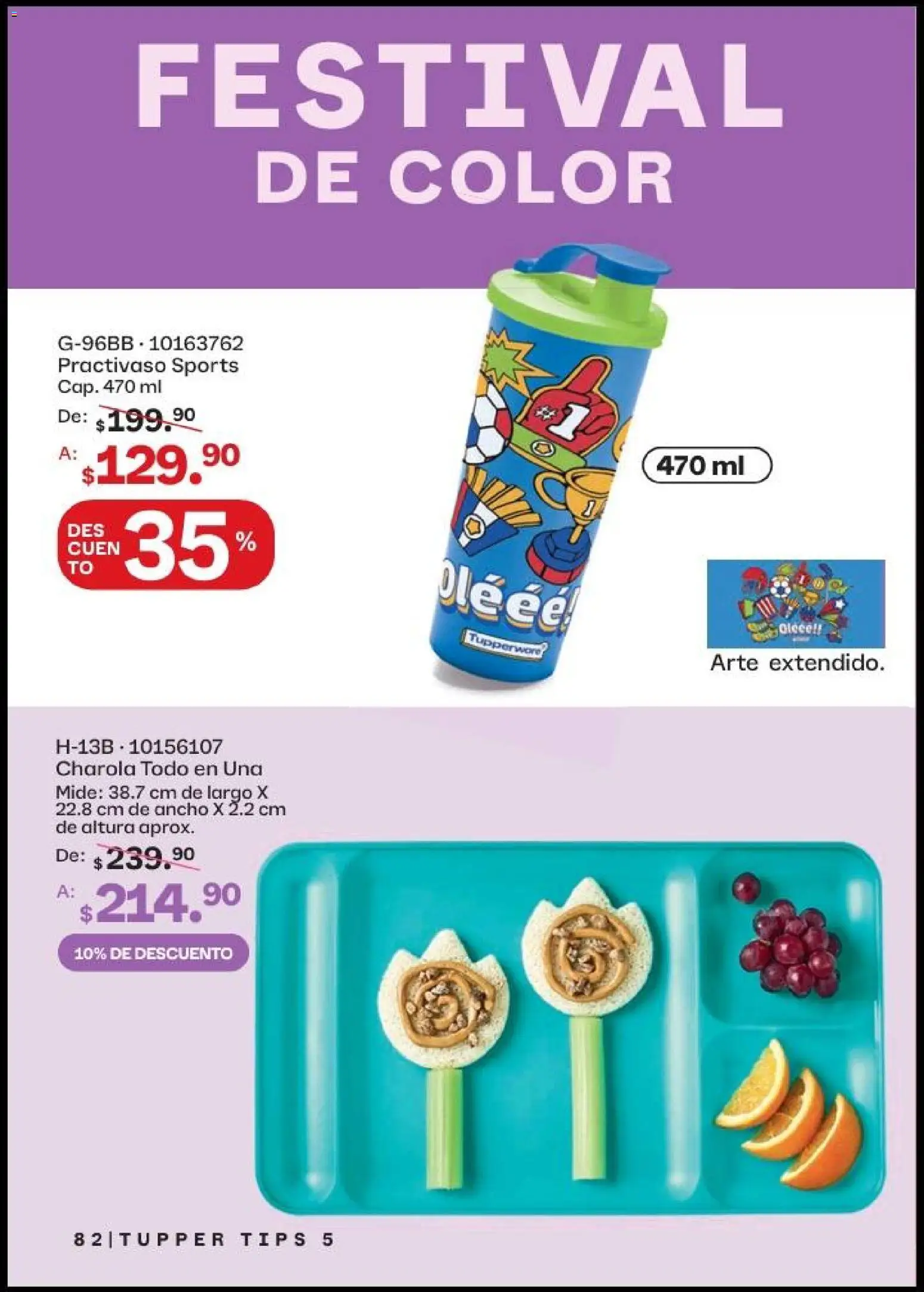 Nuevas ofertas de Tupperware válidas en toda la República Mexicana desde el 20.04.2026. ¡Encuentra las mejores ofertas en Tupperware catálogo! | Página: 82 | Productos: Tupper