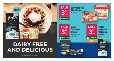 Preview of Dairy-Free Becel Plant Butter, Plant Butter 427-454 g from shop Co-op Food valid from 02.04.2026 | Page: 10 | Products: Nuts, Cream, Butter, Cheese