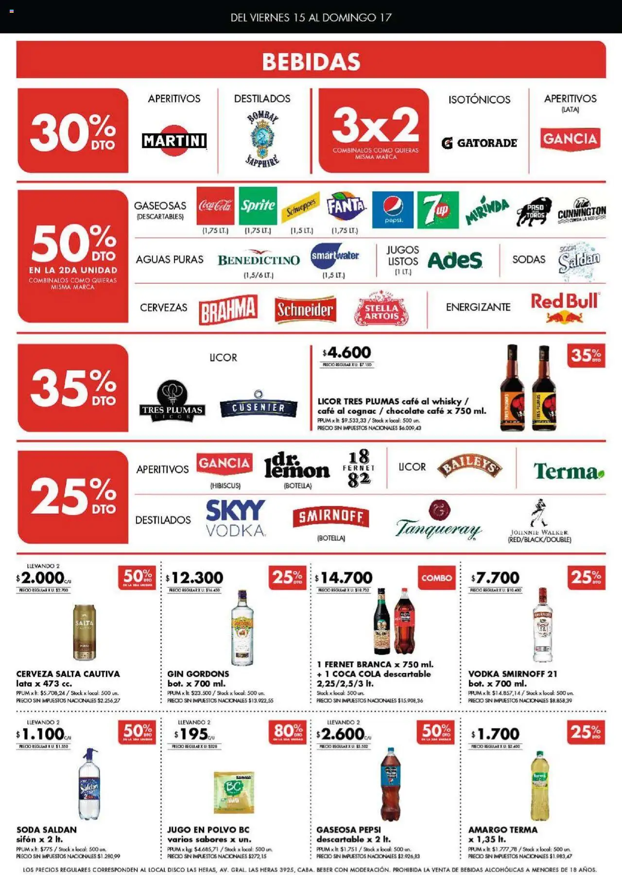 Disco ofertas │ válido desde el 15.08.2025 | Página: 5 | Productos: Vodka, Botella, Gin, Gaseosa