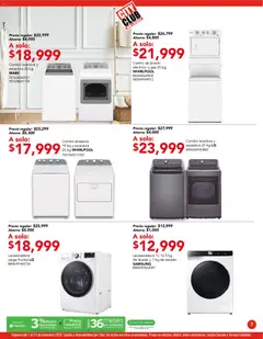 Vista previa de City Club catálogo, nuevo folleto de la tienda, válido en México a partir del 01.12.2025 | Página: 7 | Productos: Secadora, Lavadora