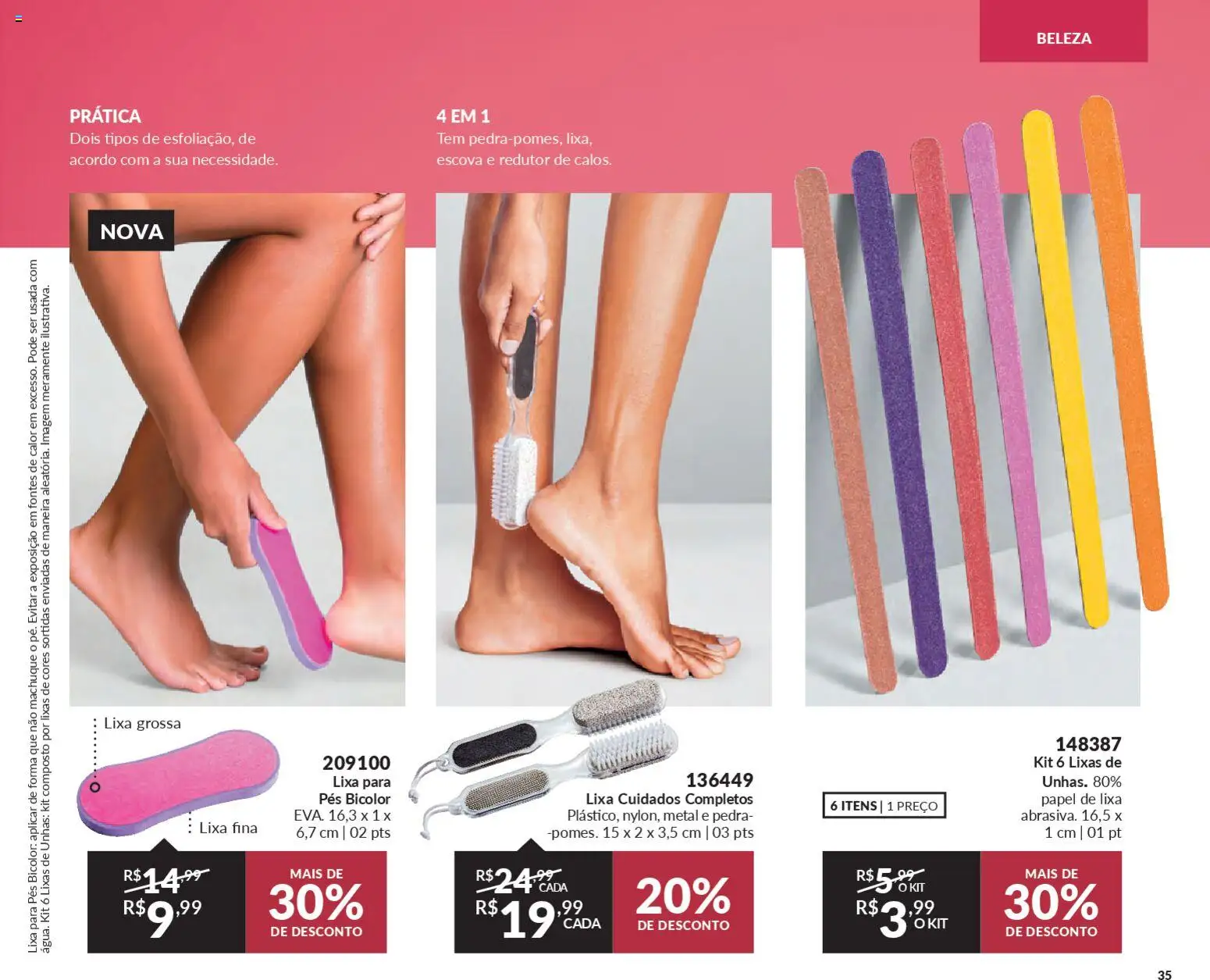 Avon Folheto - válido de 21.11.2025 | Página: 35 | Produtos: Escova, Lixa