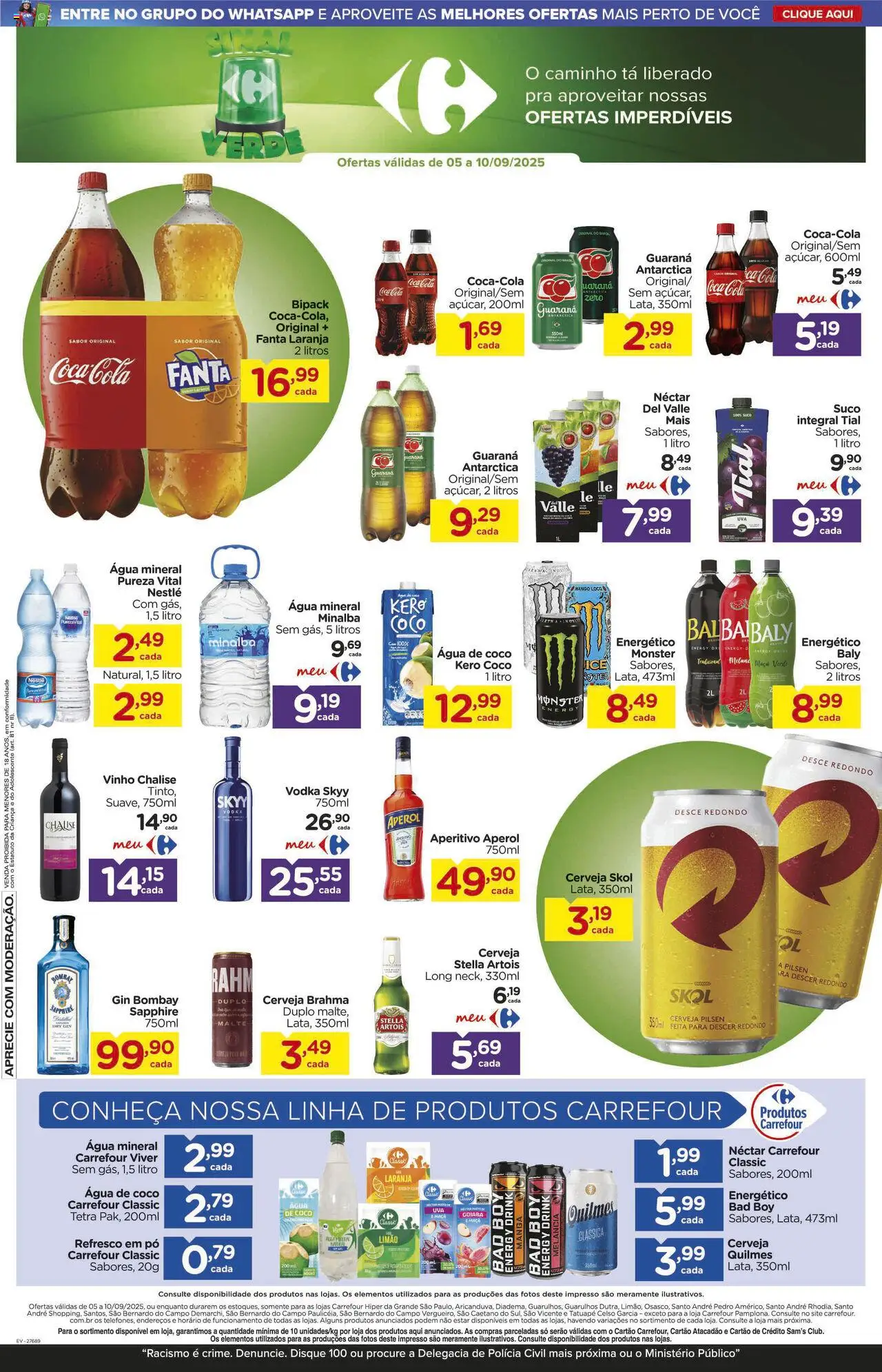 Carrefour Folheto - válido de 05.09.2025 | Página: 8 | Produtos: Pó, Refresco, Água de coco, Cerveja