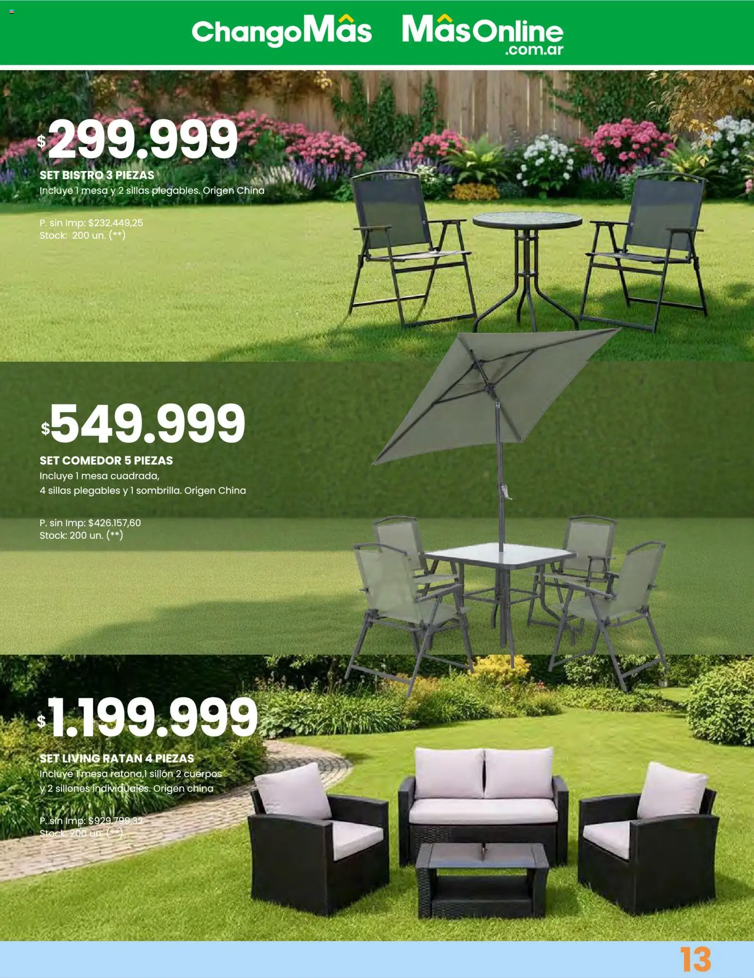 Changomas Catálogo Verano │ válido desde el 28.11.2025 | Página: 14 | Productos: Sillón, Mesa