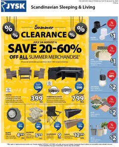Preview of JYSK weekly flyer from shop JYSK valid from 24.07.2025