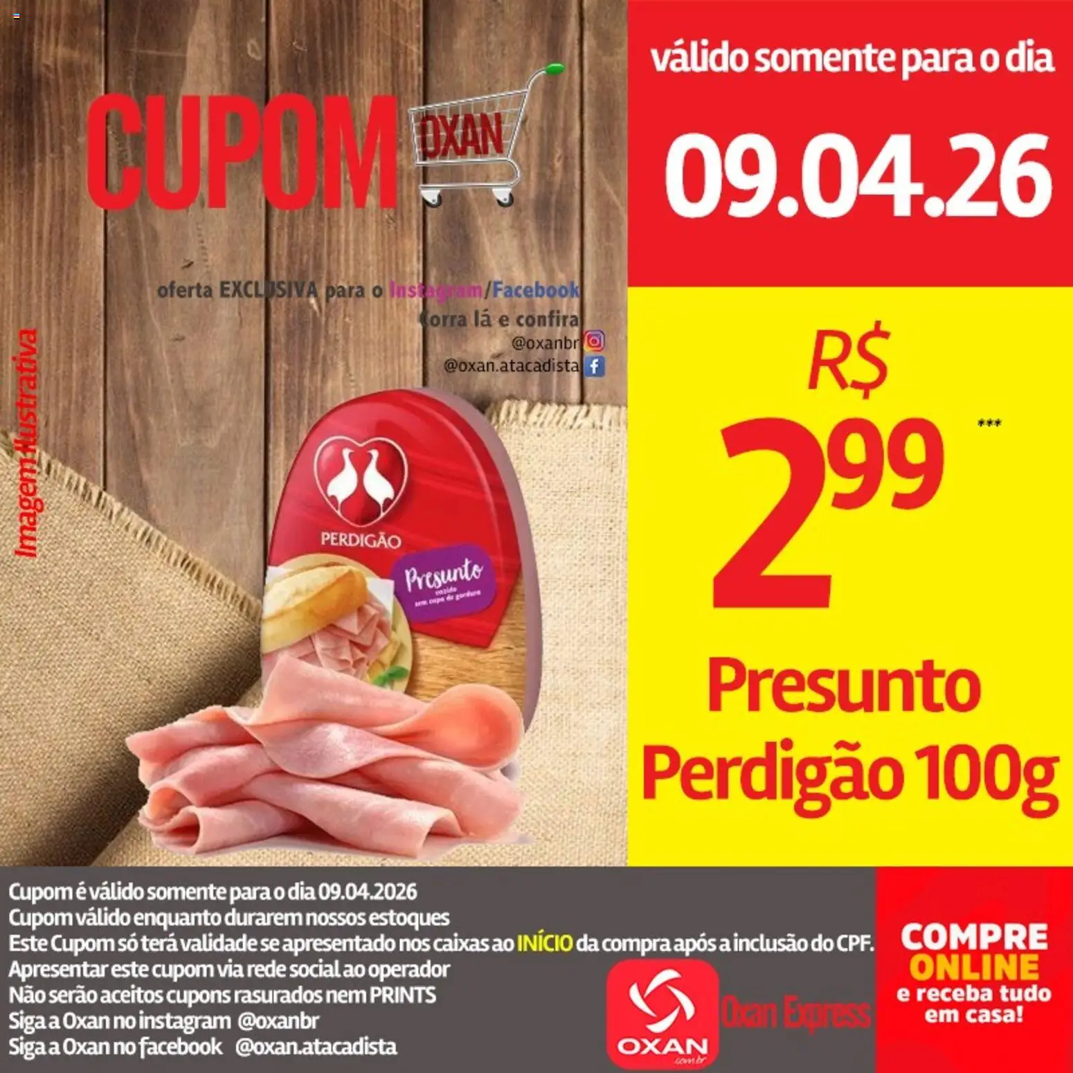 Oxan Atacadista Folheto - válido de 09.04.2026 | Página: 4 | Produtos: Presunto