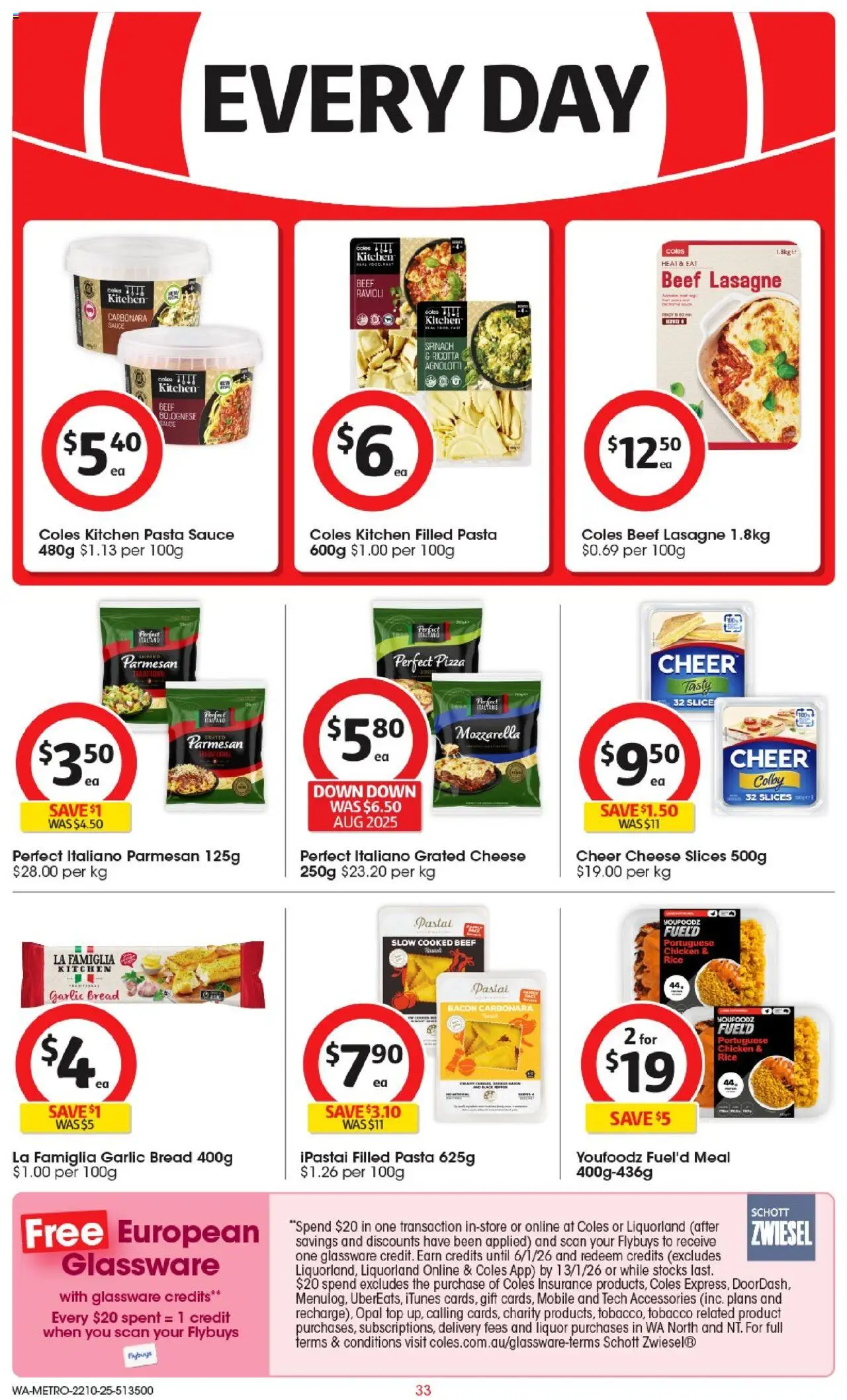 Coles catalogue - valid from 22.10.2025 | Page: 33 | Products: Cheese, Pizza, Beef, Accessories