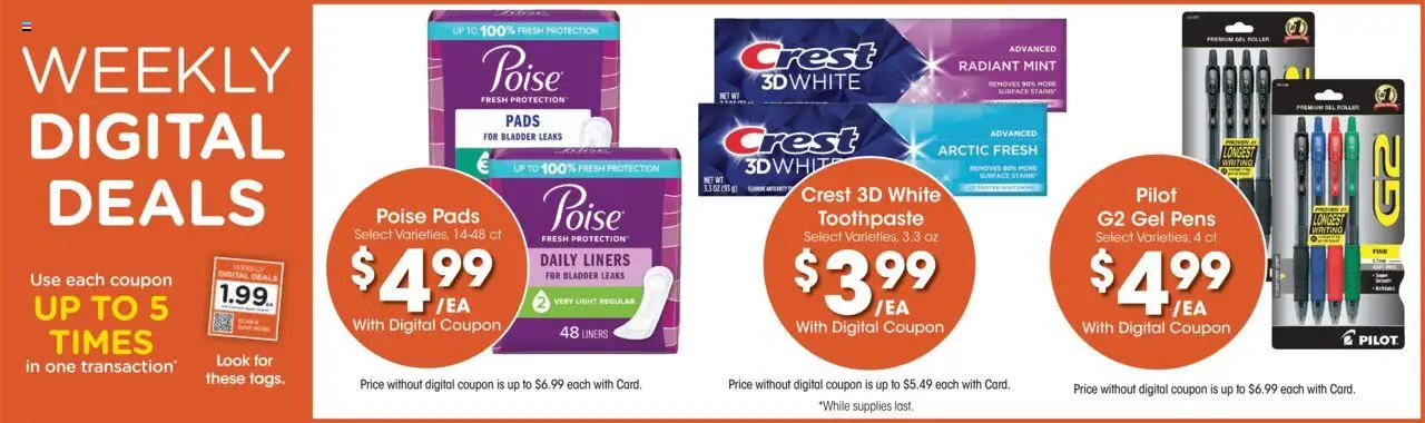 Baker's Weekly Ad - NE - valid from 30.07.2025 | Page: 3 | Products: Toothpaste, Pads