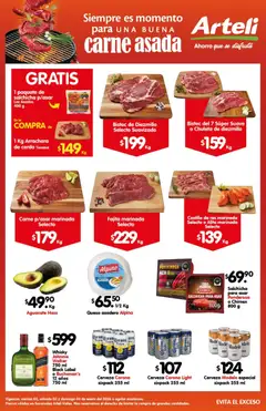 Vista previa de Arteli folleto Carne Asada Valles, nuevo folleto de la tienda, válido en México a partir del 02.01.2026