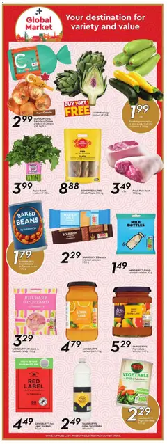 Preview of Sobeys weekly flyer / circulaire from shop Sobeys valid from 15.01.2026 | Page: 15 | Products: Tea, Bourbon, Milk, Pork