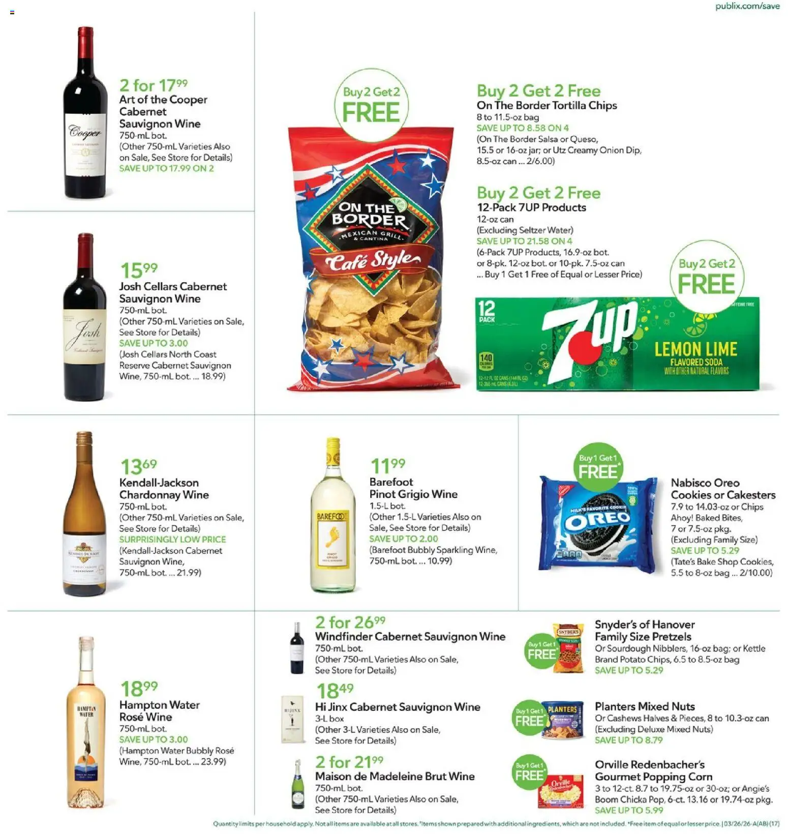 Publix Weekly Ad - valid from 25.03.2026 | Page: 17 | Products: Corn, Box, Cookies, Lime