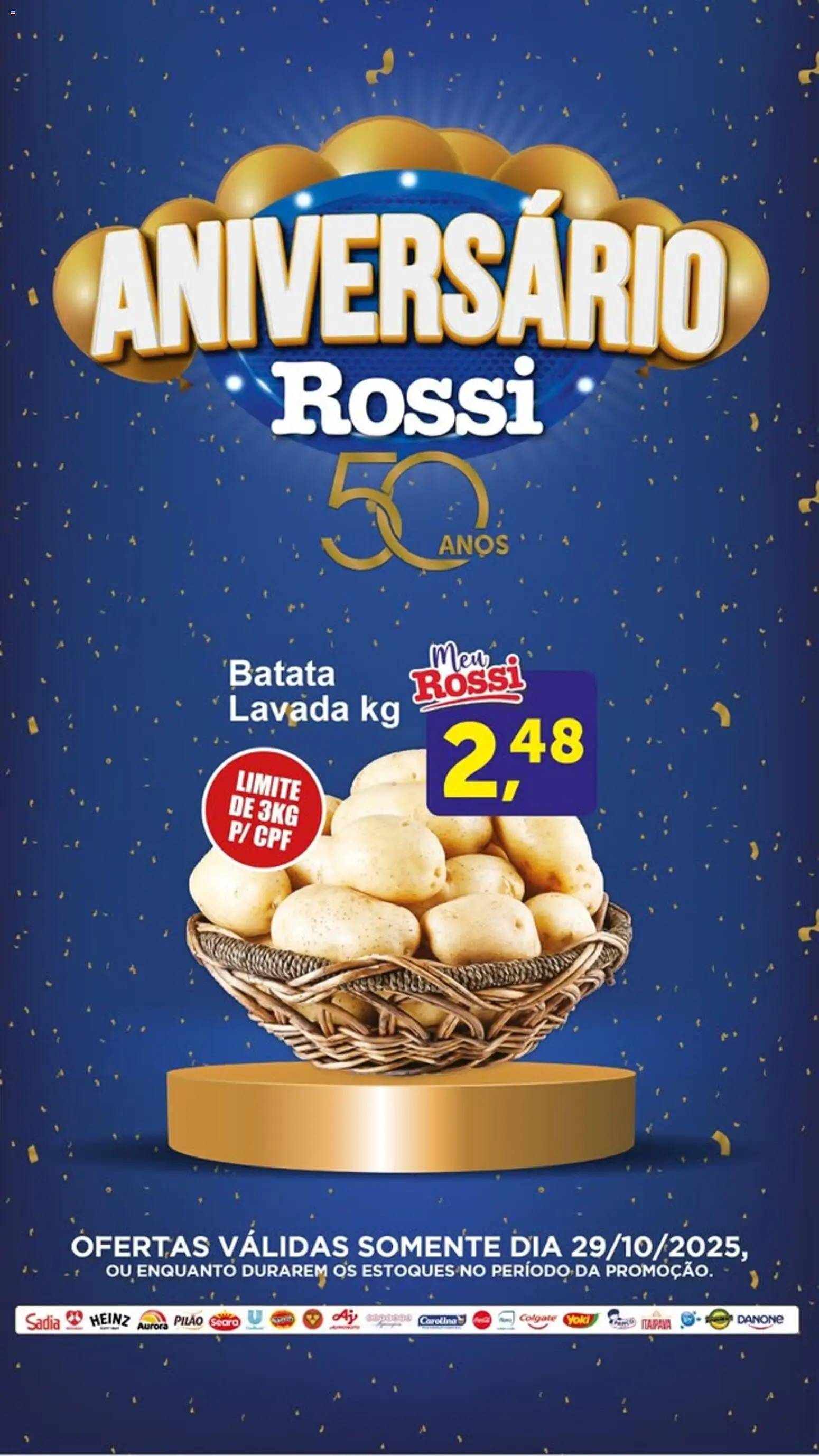 Rossi Supermercados Folheto - válido de 29.10.2025 | Página: 2 | Produtos: Batata