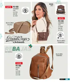 Vista previa de Cklass catálogo Rebajas Navideñas Calzado, nuevo folleto de la tienda, válido en México a partir del 30.11.2025 | Página: 568 | Productos: Bolso, Mochila, Café
