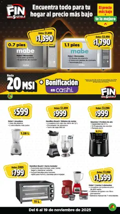 Vista previa de Bodega Aurrerá Buen Fin , nuevo folleto de la tienda, válido en México a partir del 06.11.2025 | Página: 15 | Productos: Procesador de alimentos, Pico, Batidora, Té