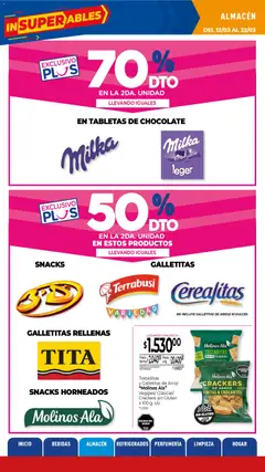 Vista previa La Anonima catálogo válido desde el 13.03.2026 | Página: 10 | Productos: Galletitas, Chocolate, Arroz