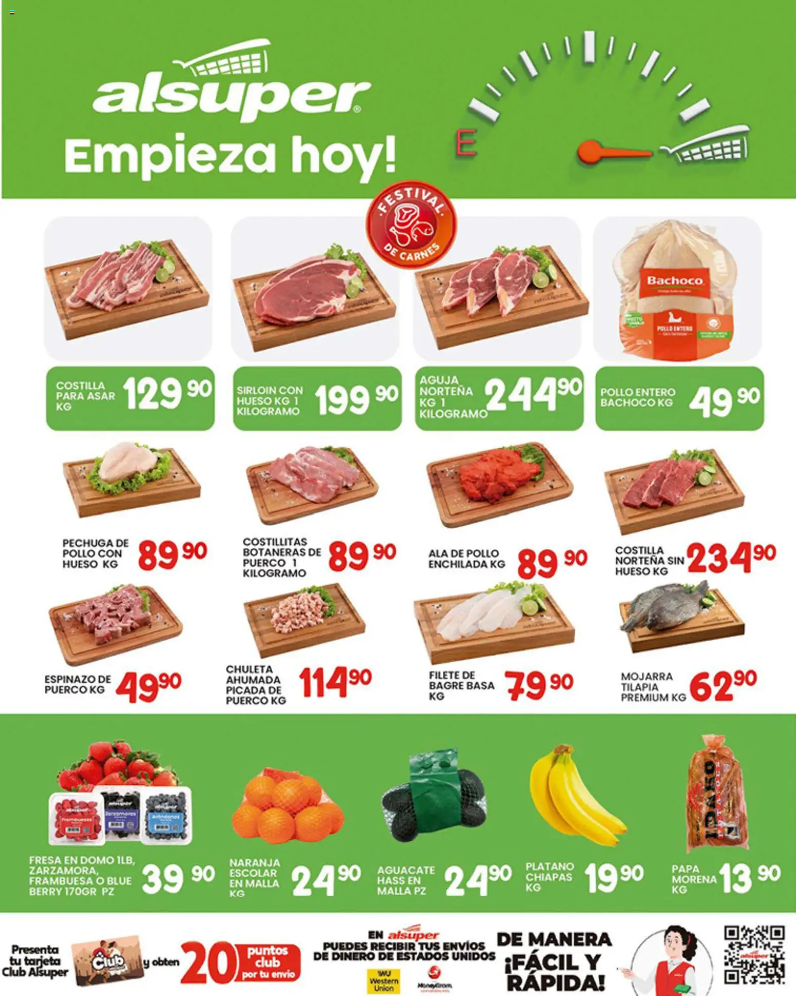 Nuevas ofertas de Alsuper válidas en toda la República Mexicana desde el 16.01.2026. ¡Encuentra las mejores ofertas en Alsuper folleto Chihuahua Estado! | Página: 8 | Productos: Fresa, Plátano, Papa, Aguacate