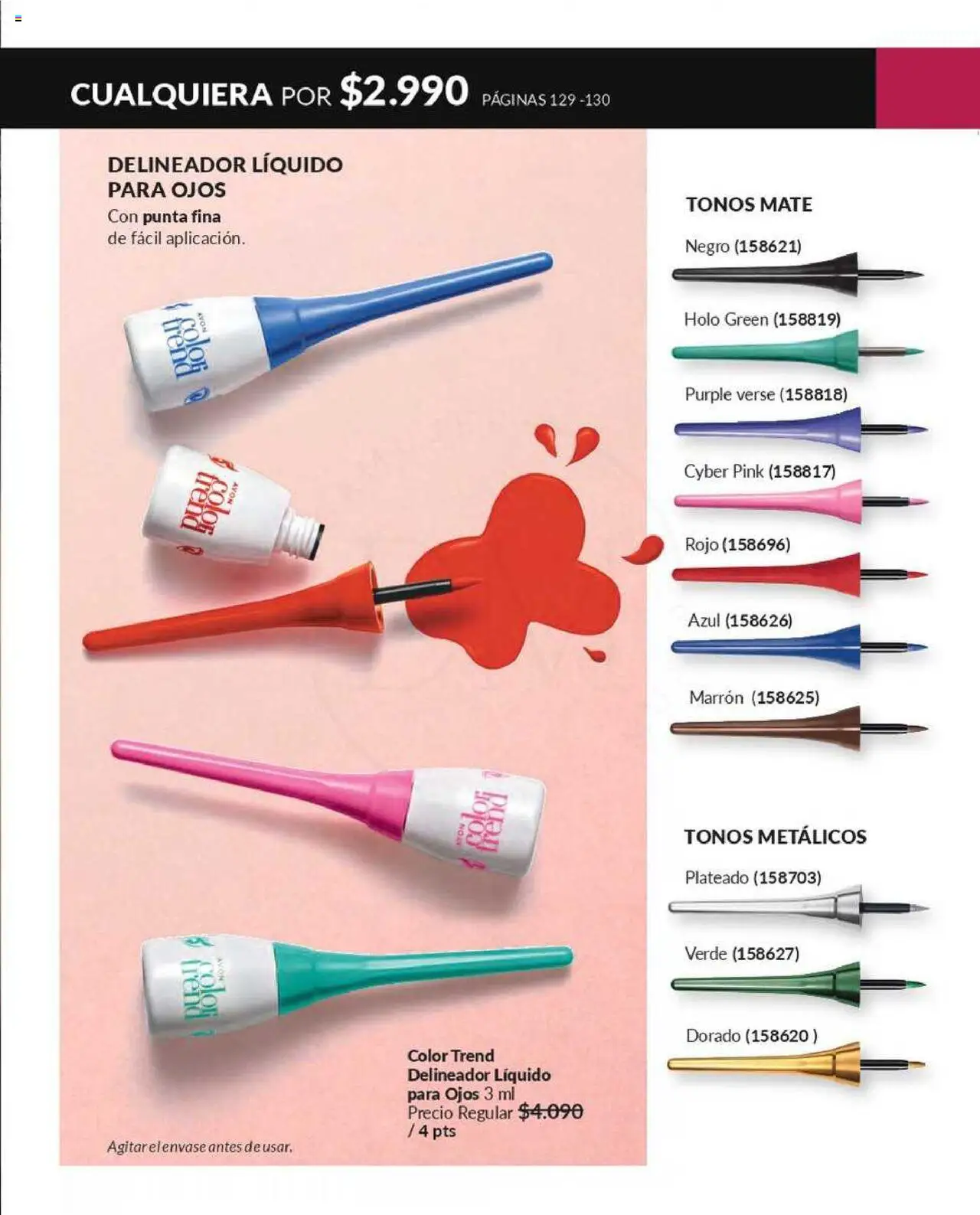 Catálogo Avon Campaña 12 │ válido desde el 09.07.2025 | Página: 122 | Productos: Mate, Delineador