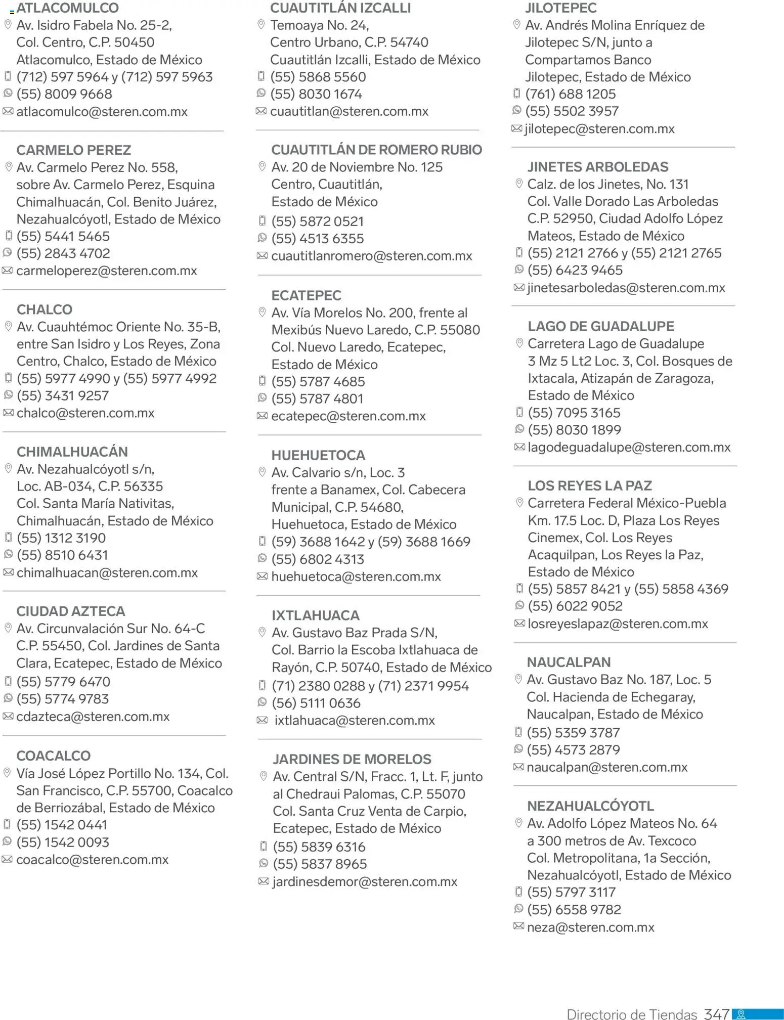 Nuevas ofertas de Steren válidas en toda la República Mexicana desde el 01.01.2026. ¡Encuentra las mejores ofertas en Steren catálogo! | Página: 359 | Productos: Escoba, Cabecera, Banco, Sobre
