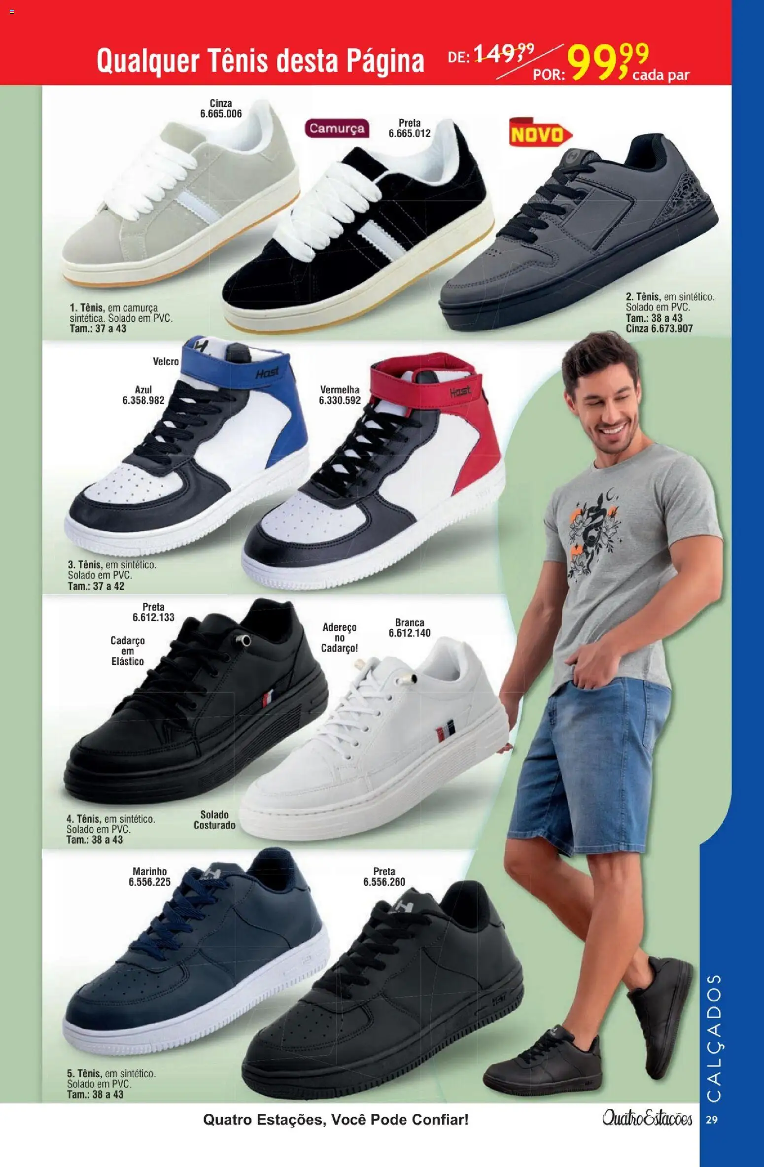 Quatro Estações Folheto - válido de 01.02.2026 | Página: 25 | Produtos: Tênis