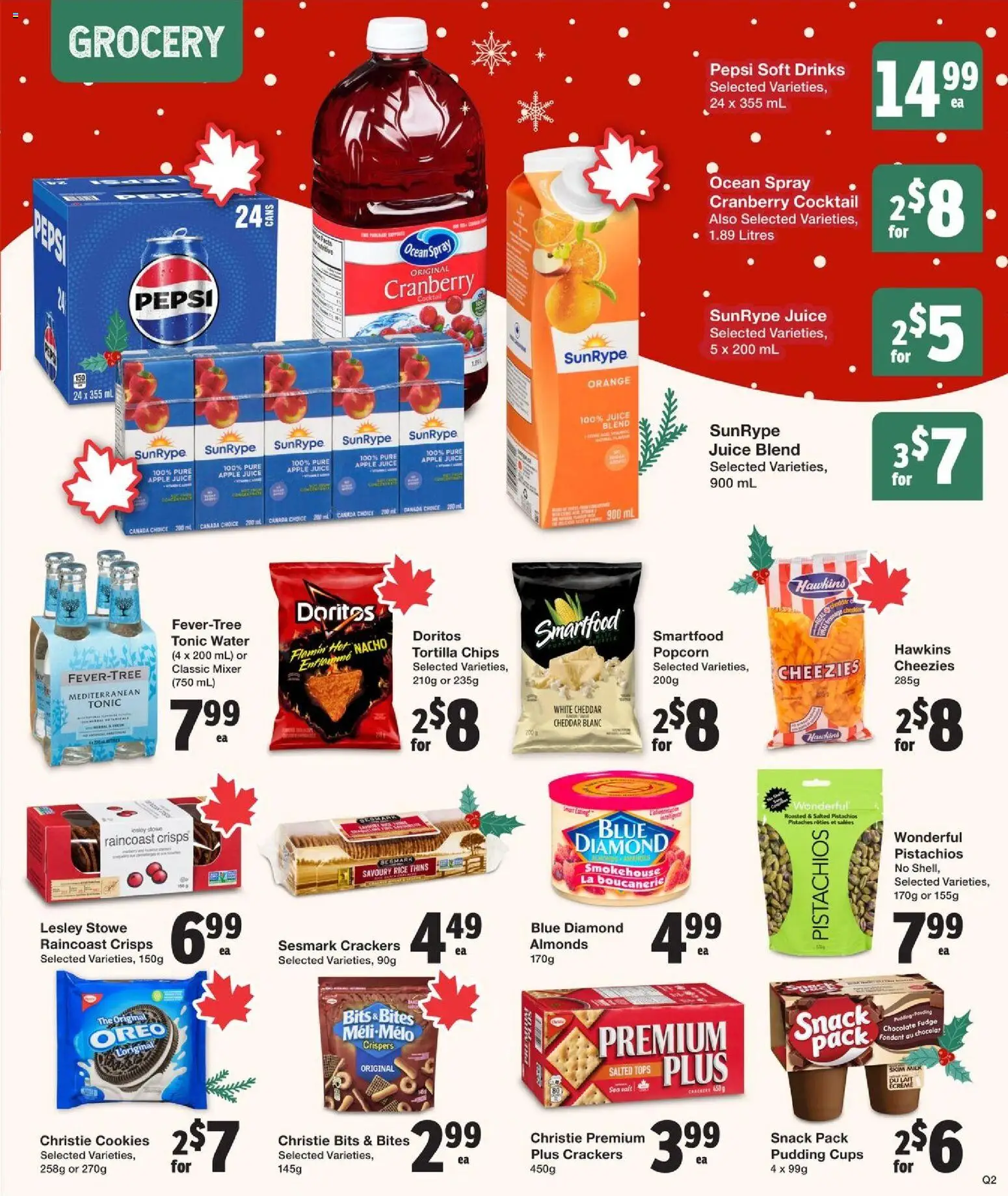 Quality Foods flyer valid from 04.12.2025 | Page: 13 | Products: Rice, Cookies, Milk, Juice