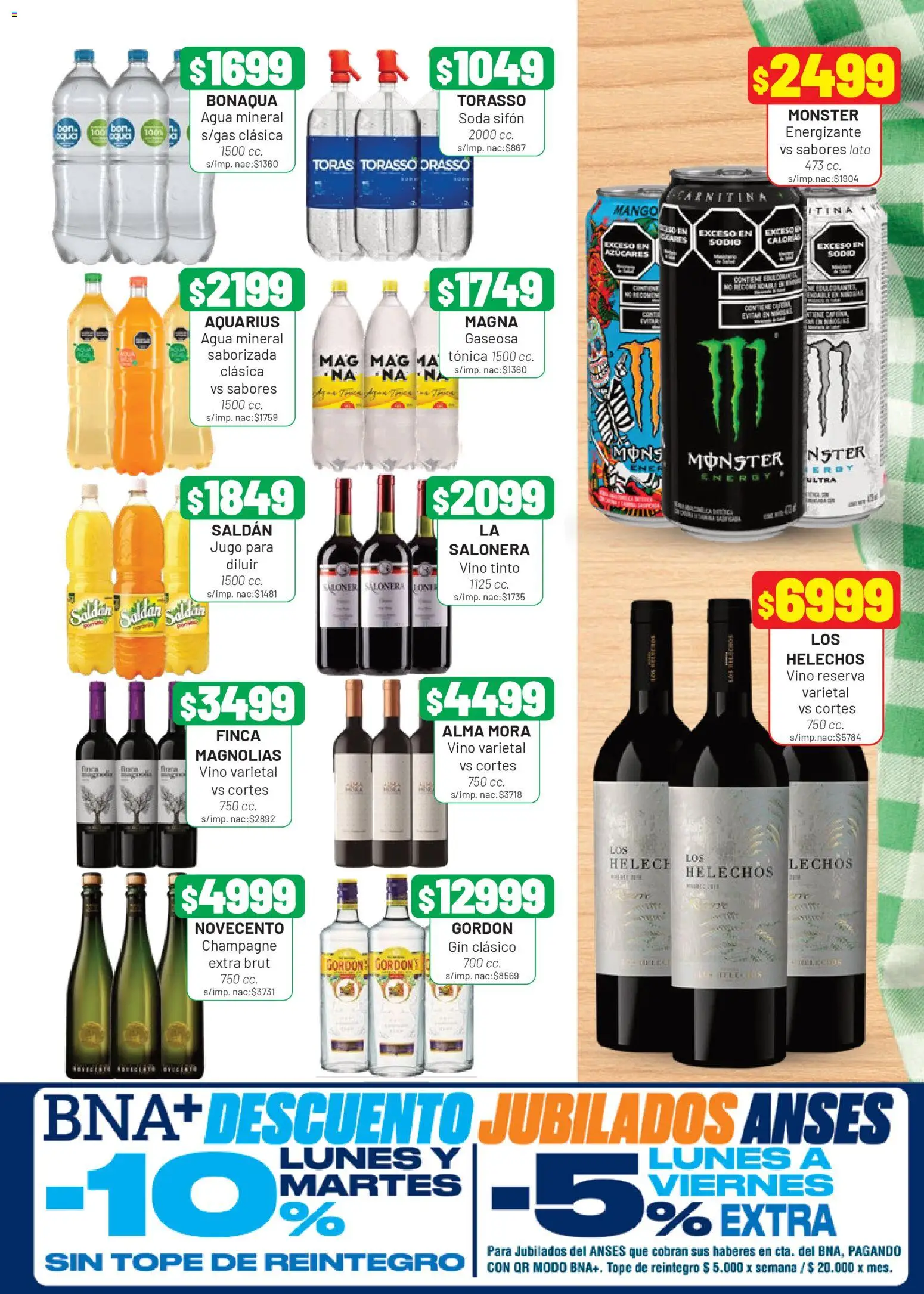 Almacor catálogo │ válido desde el 19.03.2026 | Página: 7 | Productos: Gin, Gaseosa, Soda, Jugo