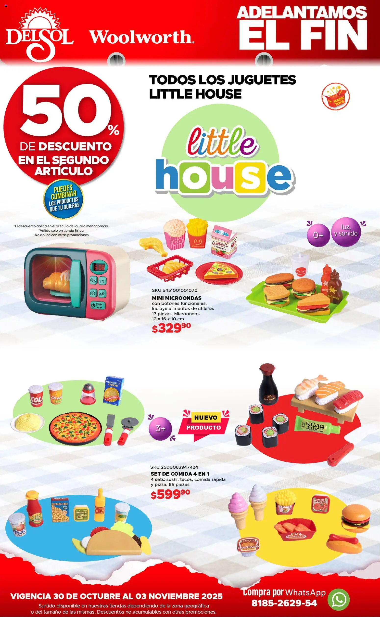 Nuevas ofertas de Del Sol y Woolworth válidas en toda la República Mexicana desde el 30.10.2025. ¡Encuentra las mejores ofertas en Del Sol y Woolworth Buen Fin ! | Página: 13 | Productos: Microondas