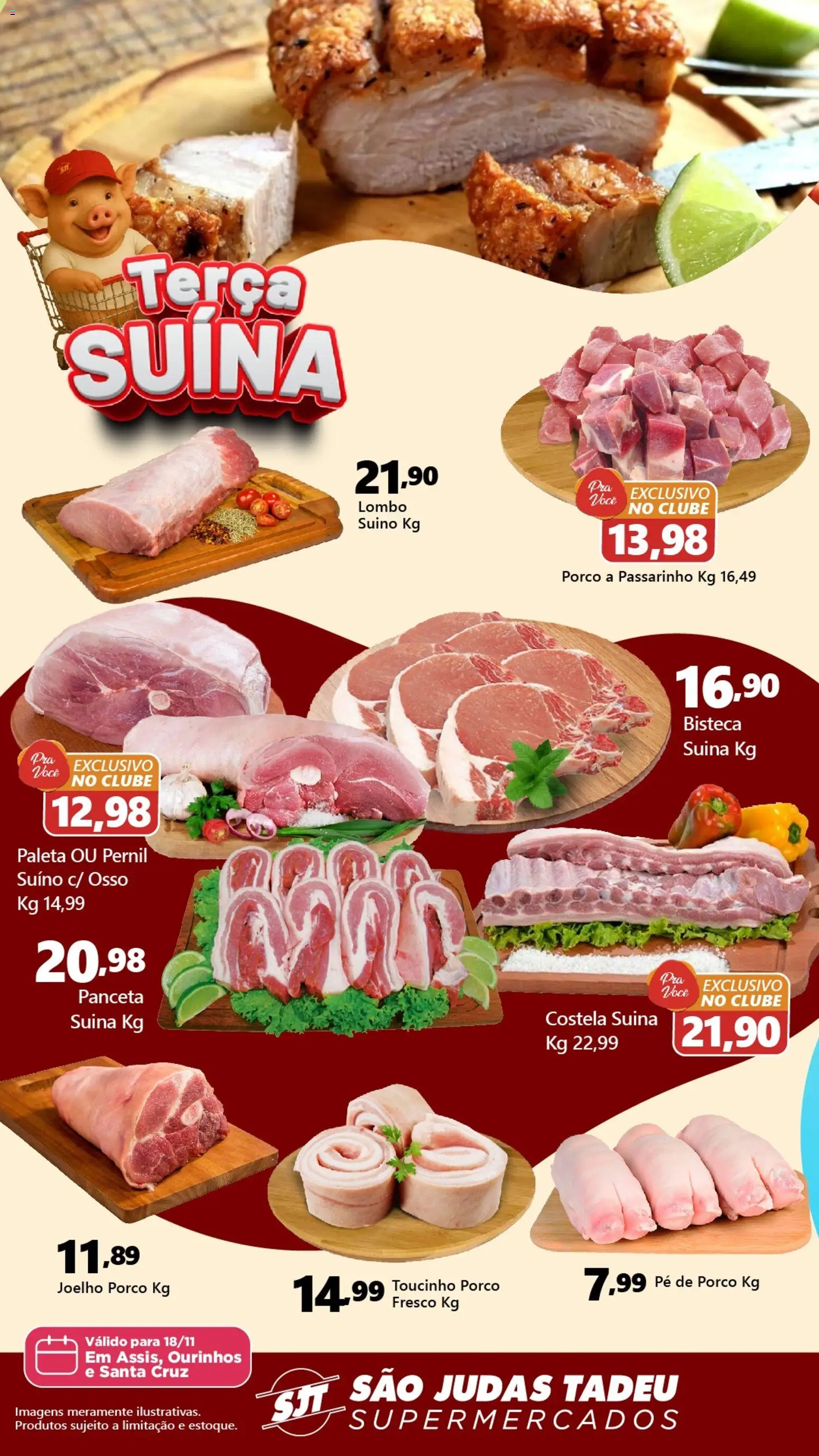 São Judas Tadeu Folheto - válido de 18.11.2025 | Página: 1 | Produtos: Lombo, Pernil