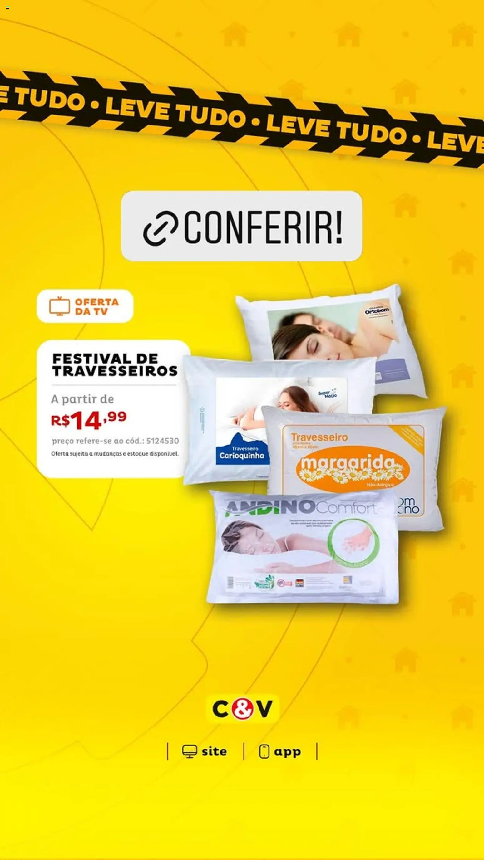 Casa e Video Folheto - válido de 22.10.2025 | Página: 4 | Produtos: Travesseiro, Tv