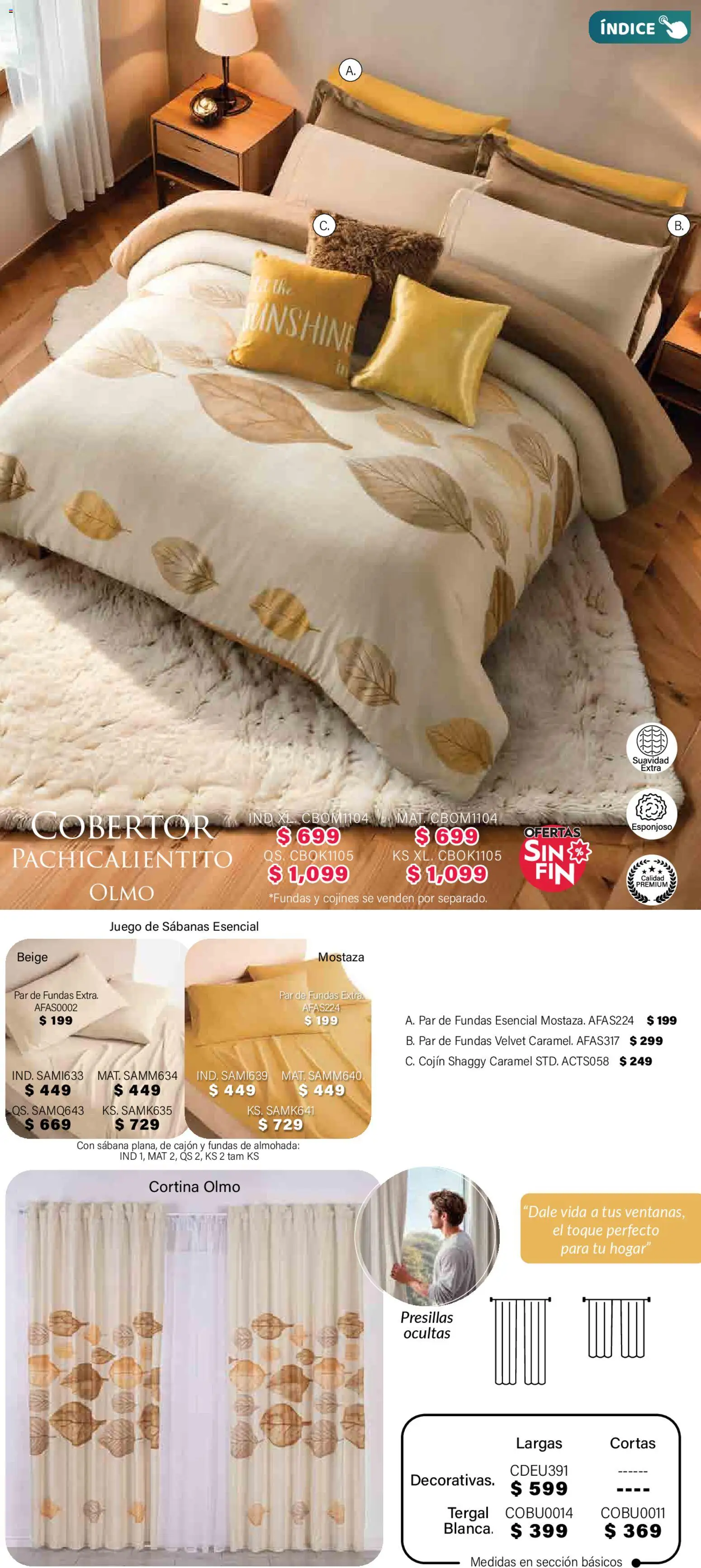 Nuevas ofertas de Colchas Concord válidas en toda la República Mexicana desde el 01.11.2025. ¡Encuentra las mejores ofertas en Colchas Concord Buen Fin! | Página: 286 | Productos: Mostaza, Cobertor, Almohada, Sabanas