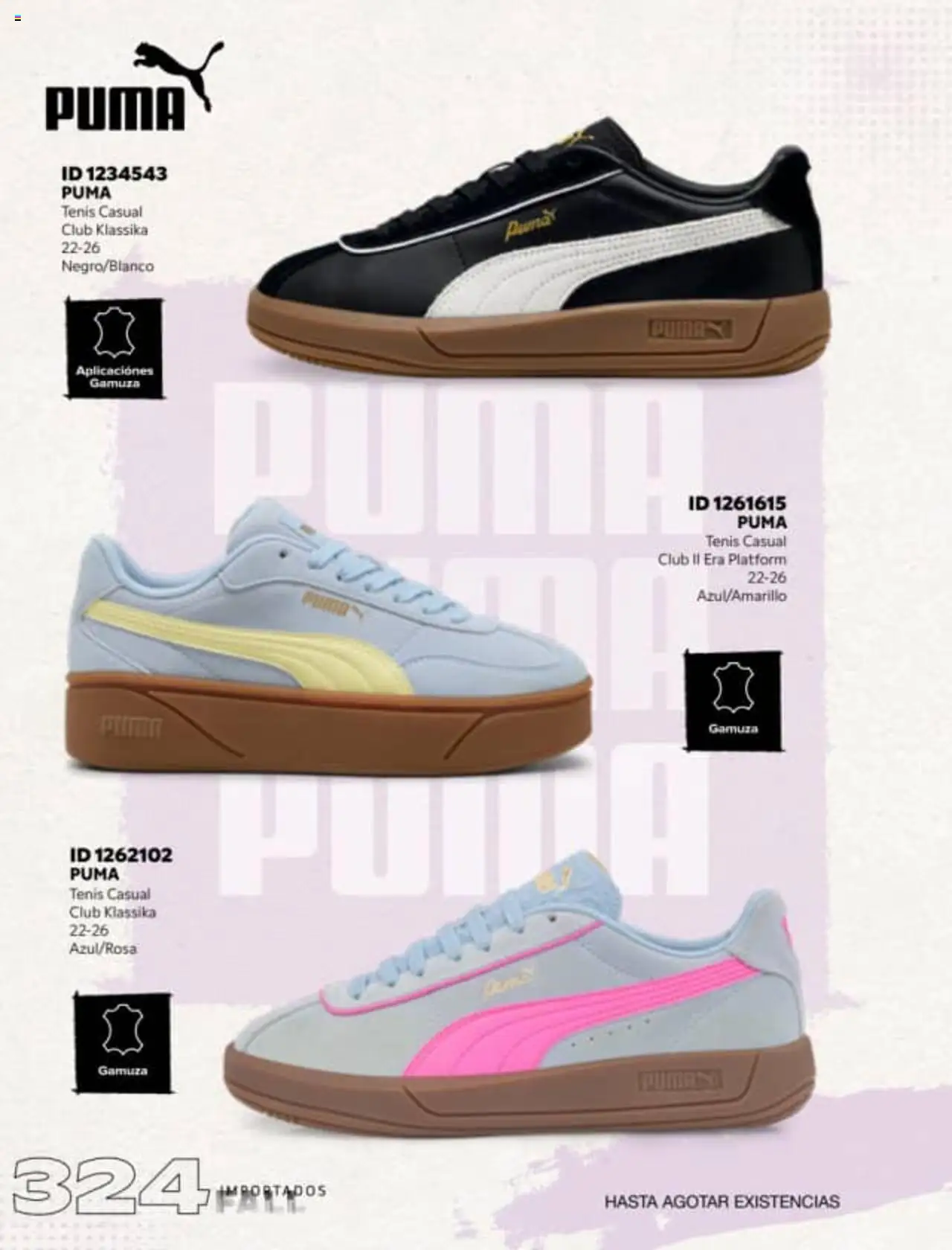 Nuevas ofertas de Price Shoes válidas en toda la República Mexicana desde el 18.08.2025. ¡Encuentra las mejores ofertas en Price Shoes - Catálogo Fall Importados! | Página: 324 | Productos: Tenis, Gamuza