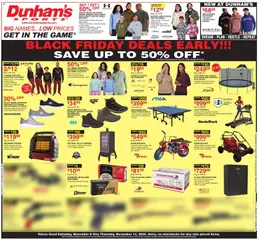 Preview of Dunham's Sports weekly ads valid from 08.11.2025