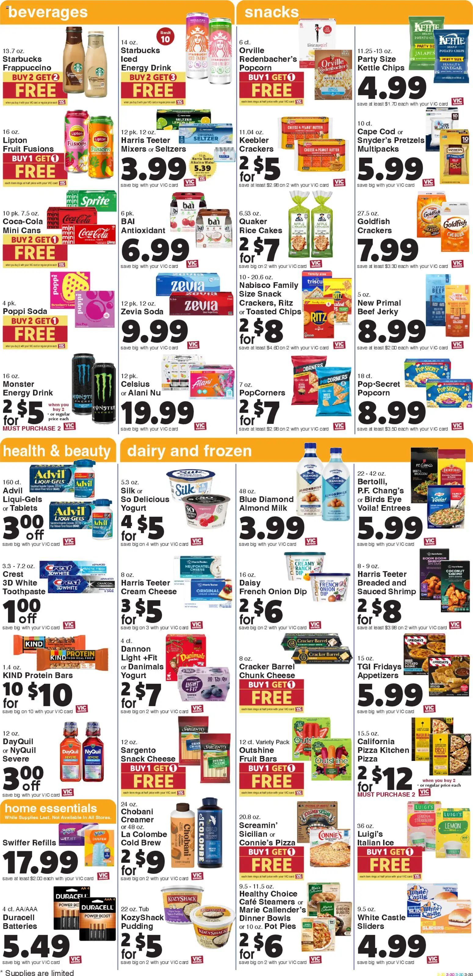 Harris Teeter Weekly Ad - NC - valid from 18.02.2026 | Page: 6 | Products: Cheese, Coffee, Pizza, Chips