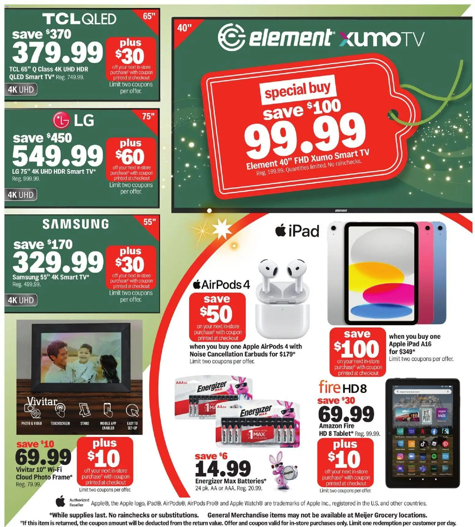 Meijer Last Chance Savings - valid from 17.12.2025 | Page: 2 | Products: Tv, Video, Ipad