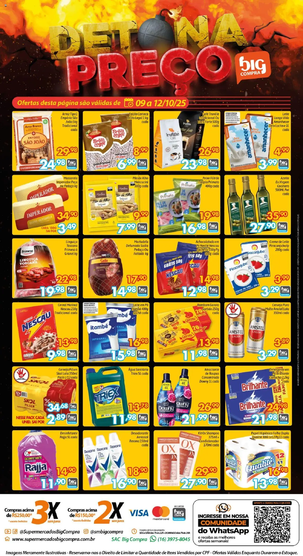 Big Compra Folheto - válido de 09.10.2025 | Página: 4 | Produtos: Detergente, Pao de alho, Peixe, Bombom