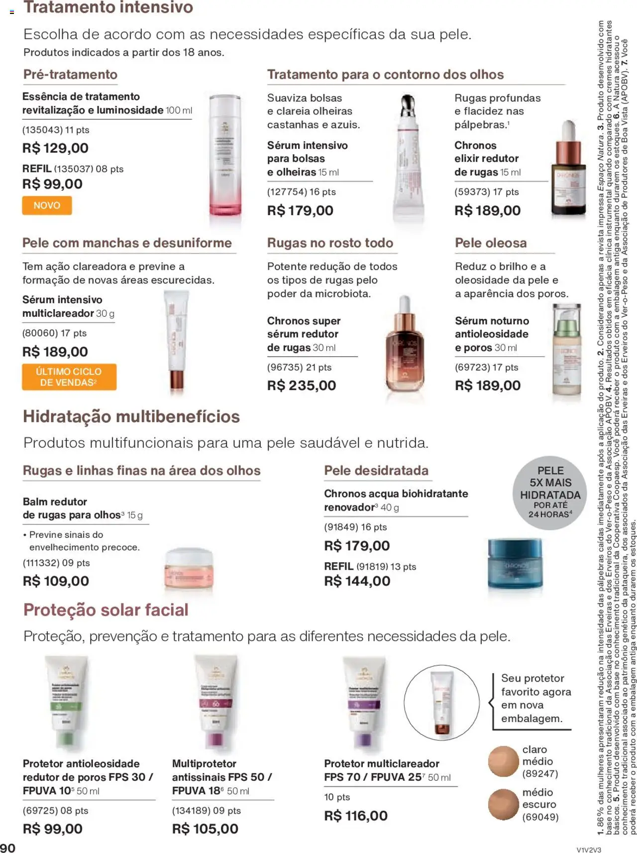 Natura Folheto - válido de 05.06.2025 | Página: 90 | Produtos: Castanhas, Revista, Base, Sérum