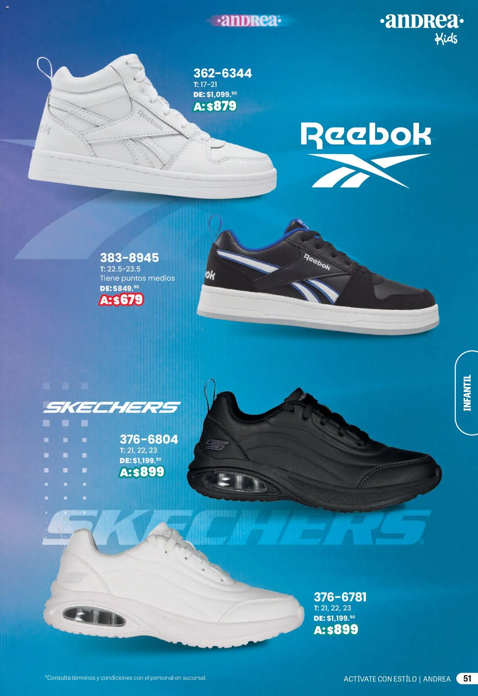 Nuevas ofertas de Andrea válidas en toda la República Mexicana desde el 01.03.2026. ¡Encuentra las mejores ofertas en Andrea catálogo Actívate con estillo! | Página: 51