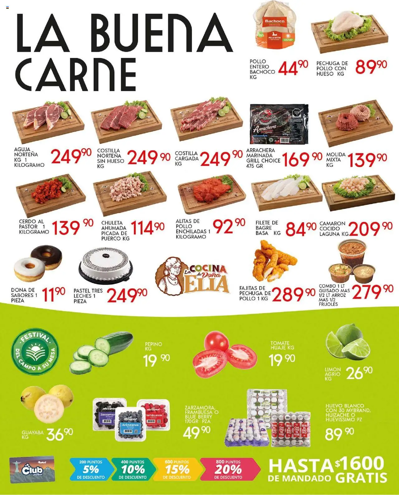 Nuevas ofertas de Alsuper válidas en toda la República Mexicana desde el 03.10.2025. ¡Encuentra las mejores ofertas en Alsuper - Folleto Laguna! | Página: 2 | Productos: Tomate, Huevo, Limón, Mesa