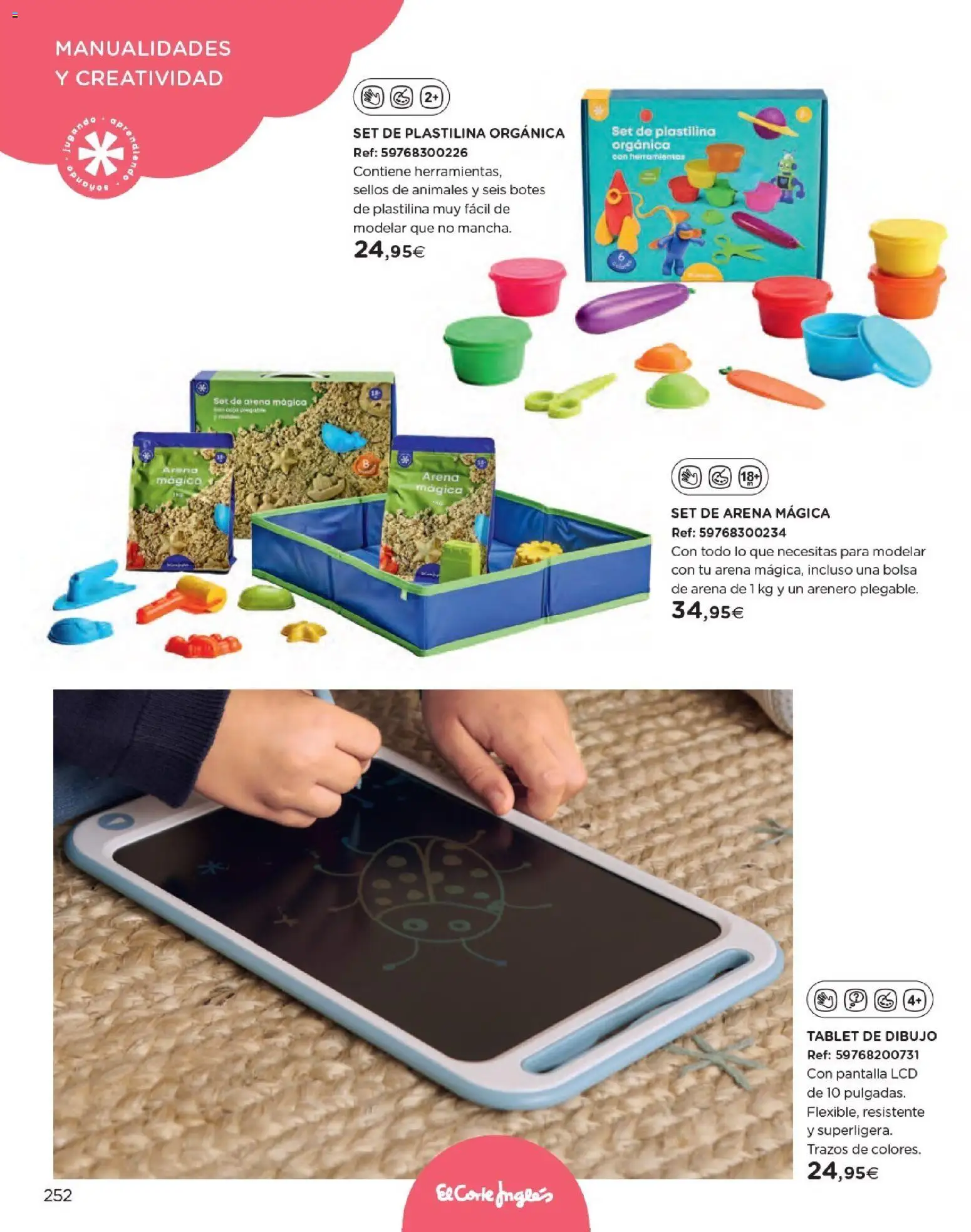 Nuevas ofertas de El Corte Inglés válidas en toda la República Mexicana desde el 27.10.2025. ¡Encuentra las mejores ofertas en El Corte Inglés catálogo Juguetes! | Página: 252 | Productos: Bolsa, Tablet