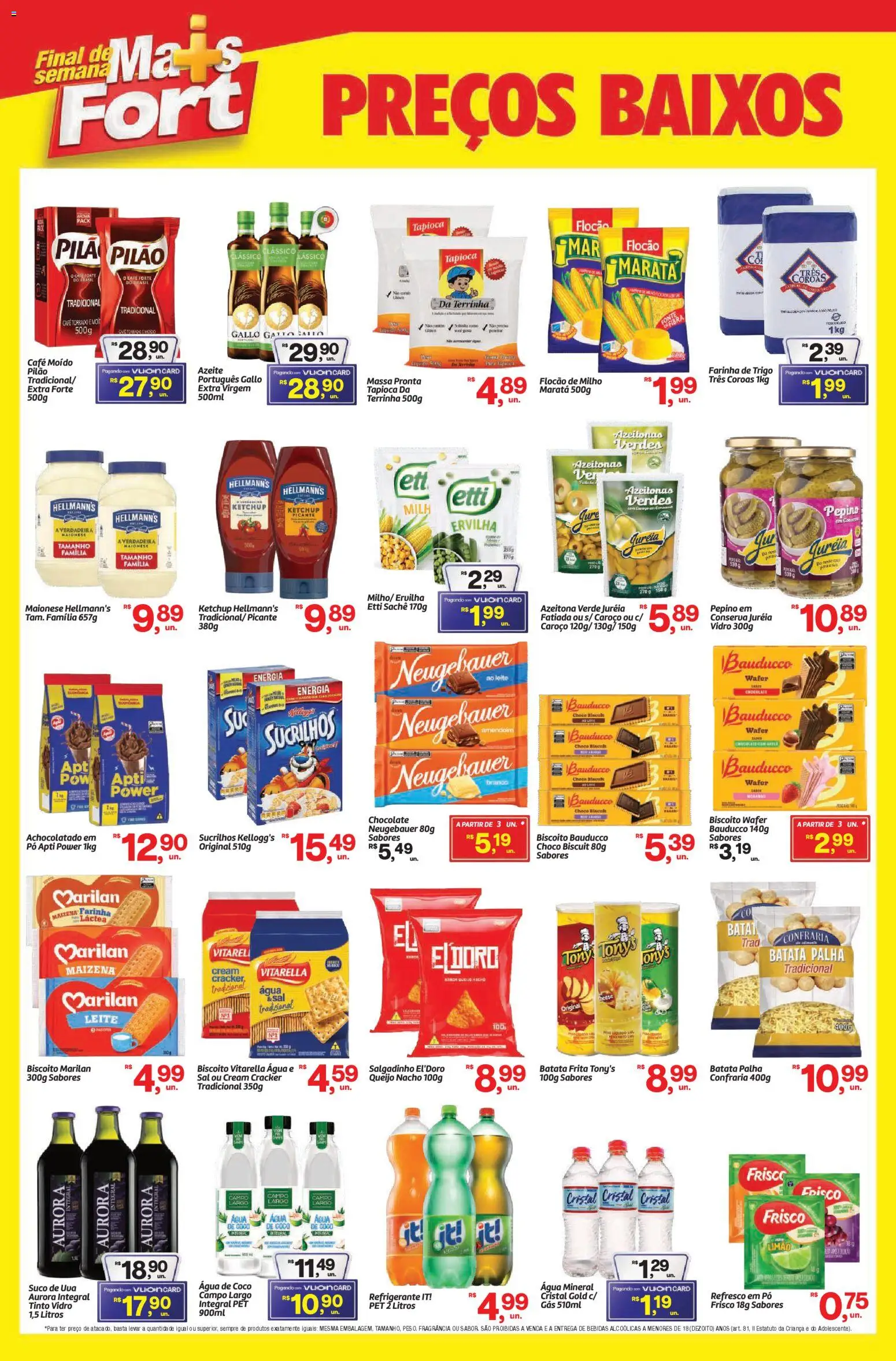 Fort Atacadista Folheto - válido de 07.11.2025 | Página: 2 | Produtos: Pó, Ketchup, Batata palha, Água mineral